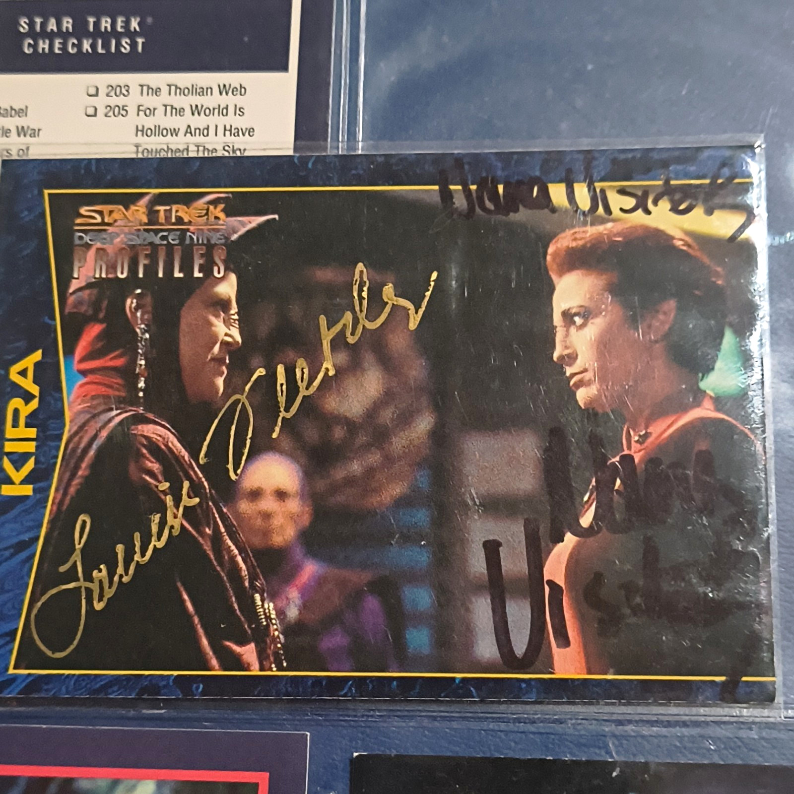 SkyBox 1994 Star Trek DS9 Profiles Kira Trading Card Auto Louise Fletcher