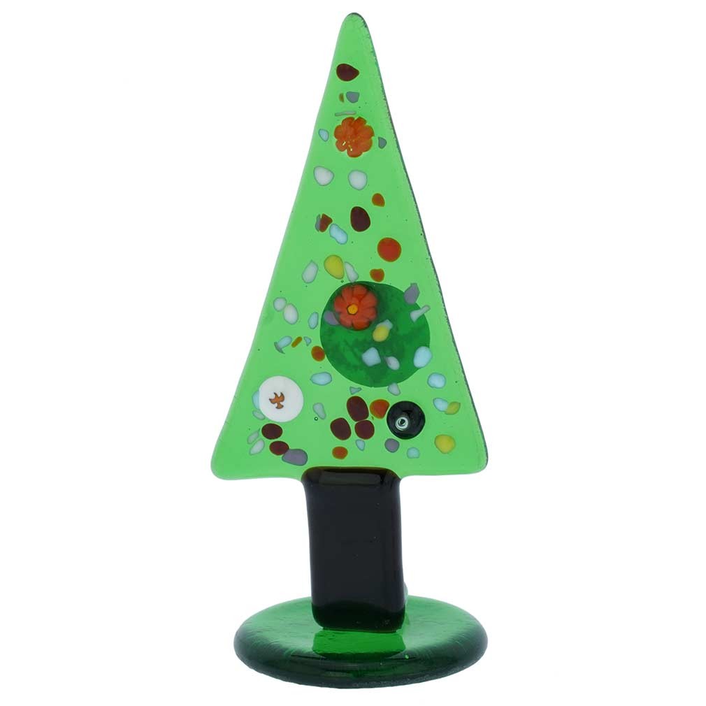 GlassOfVenice Murano Glass Millefiori Christmas Tree Figurine