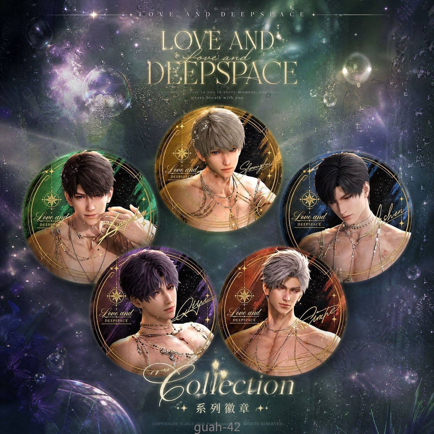 5PCS/SET Love And Deepspace Rafayel Xavier Sylus Caleb Anime 75mm Round Badge 5PCS/SET Love And Deepspace Rafayel Xavier Sylus Caleb Anime 75mm Round Badge