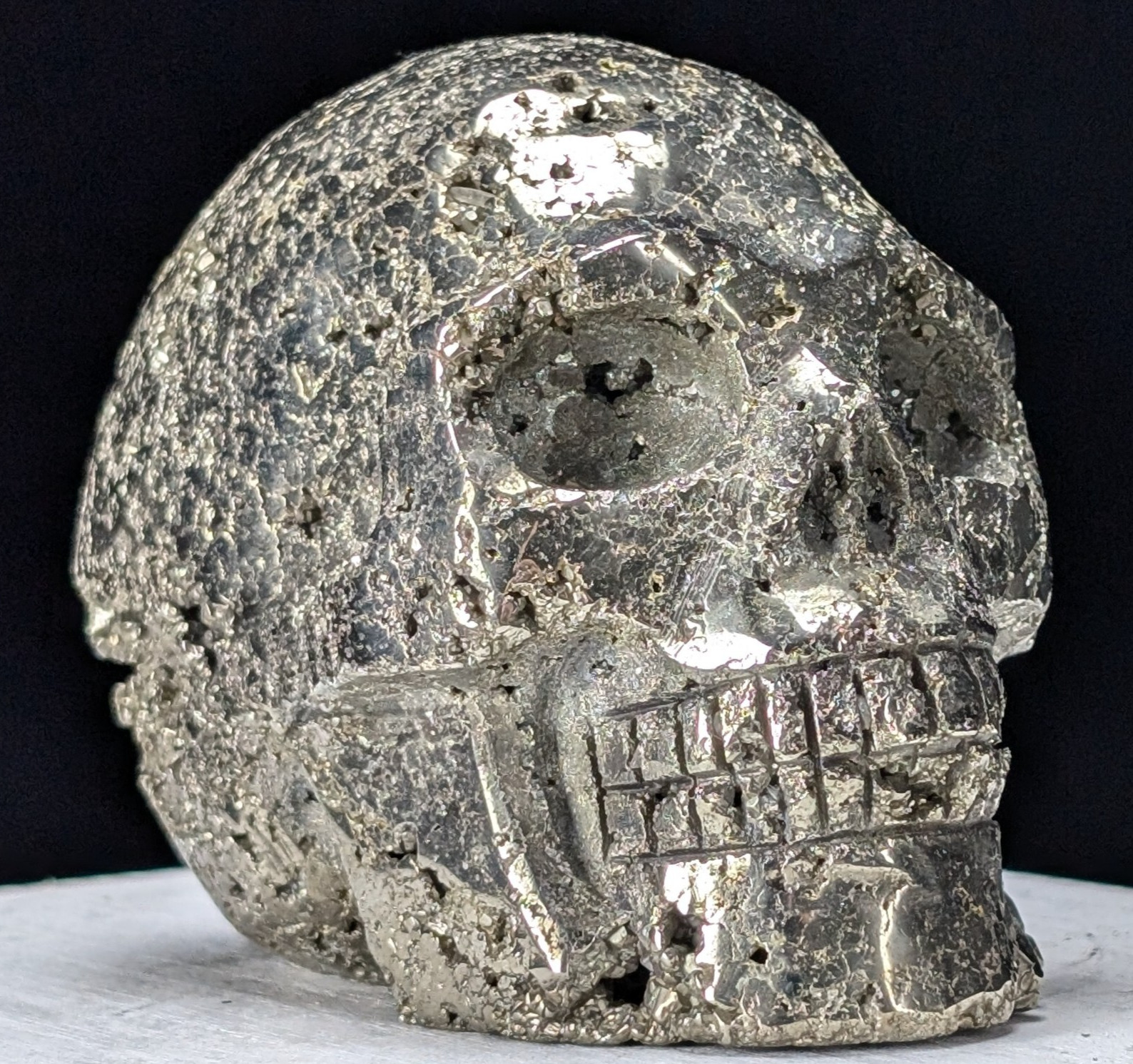 Pyrite Skull Carving Druzy Large Big Gemstone Crystal Chakra Pyrite Skull Carving Druzy Large Big Gemstone Crystal Chakra