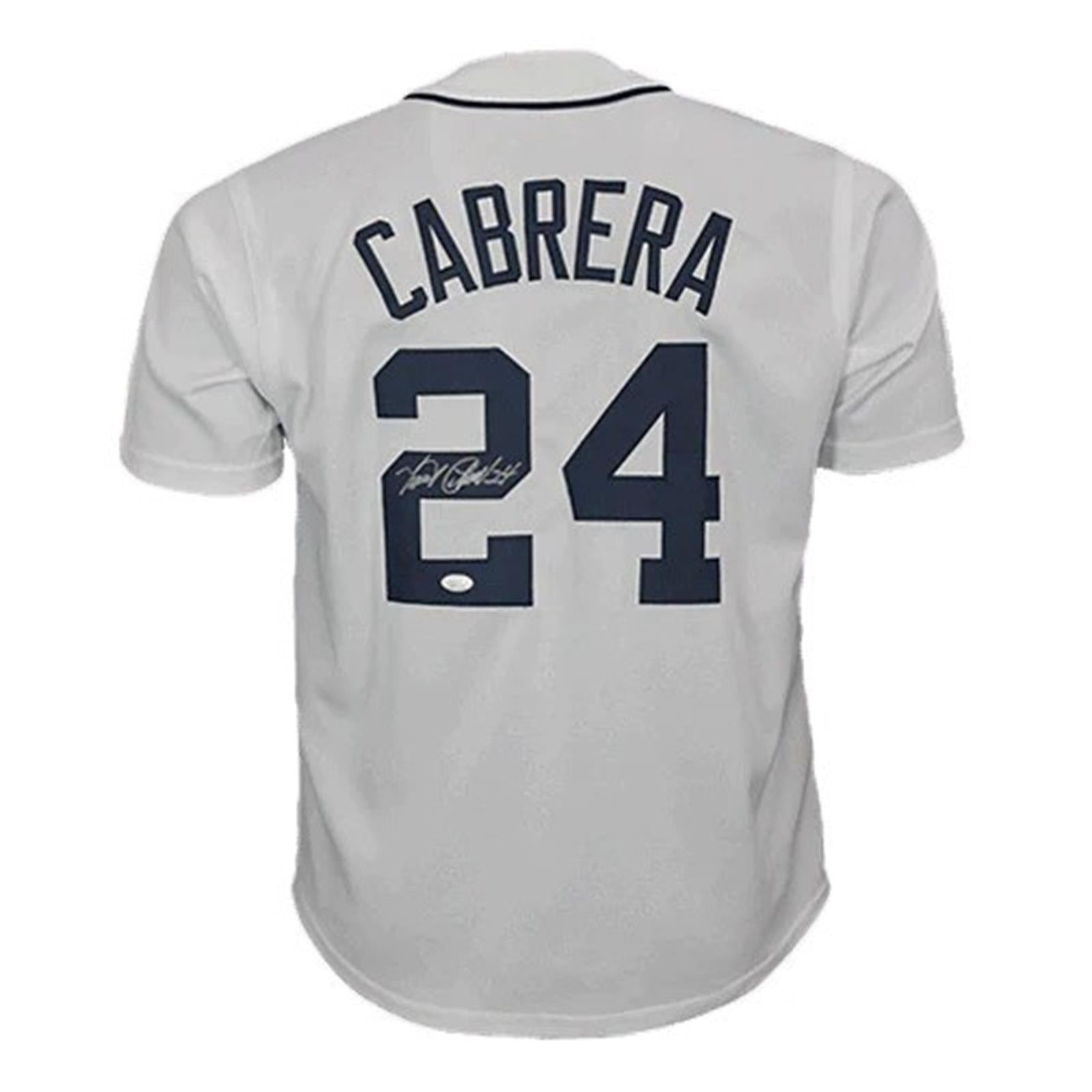 Miguel Cabrera Autographed Detroit (White #24) Custom Jersey - JSA Miguel Cabrera Autographed Detroit (White #24) Custom Jersey - JSA
