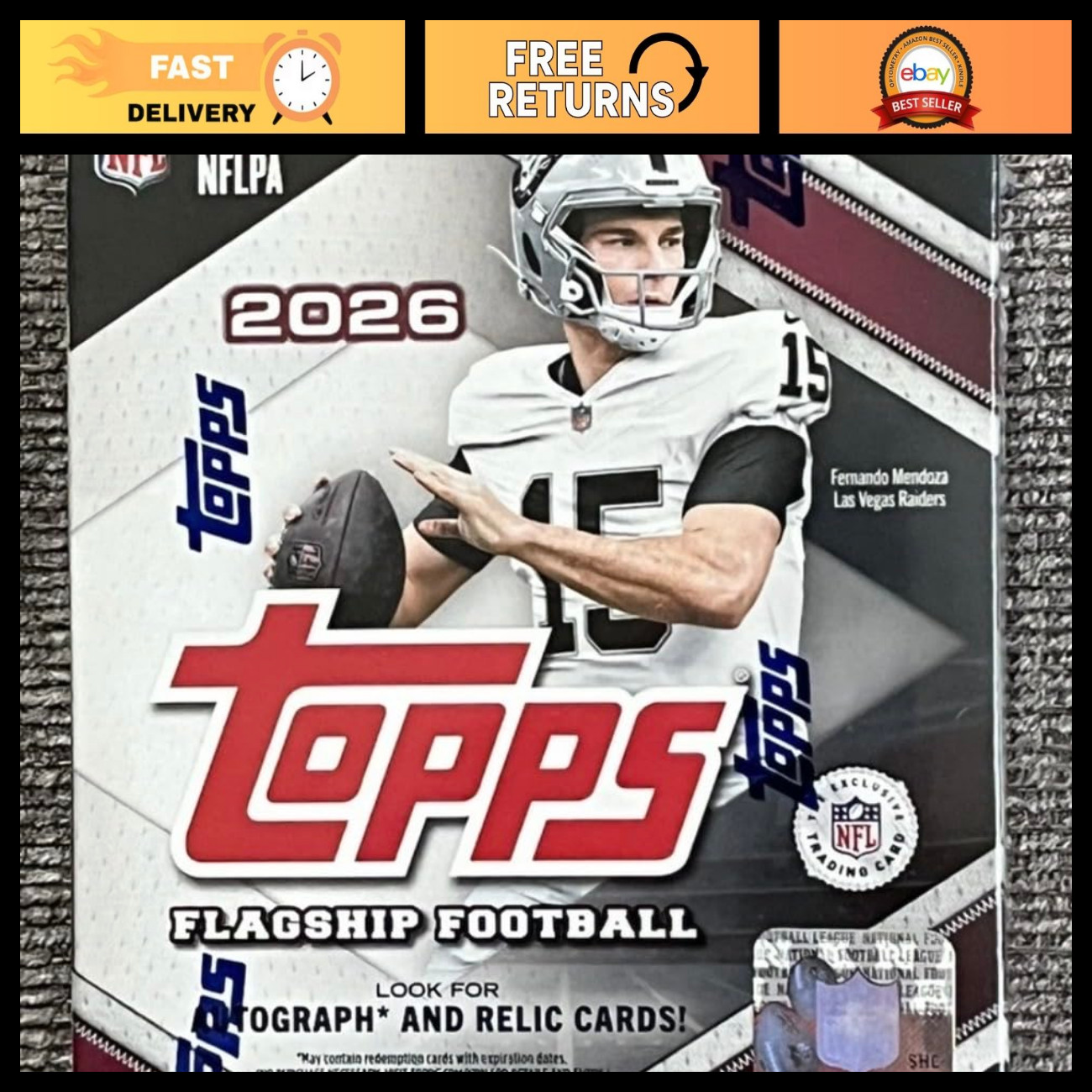 2026 Topps Flagship Football Mega Box 2026 Topps Flagship Football Mega Box