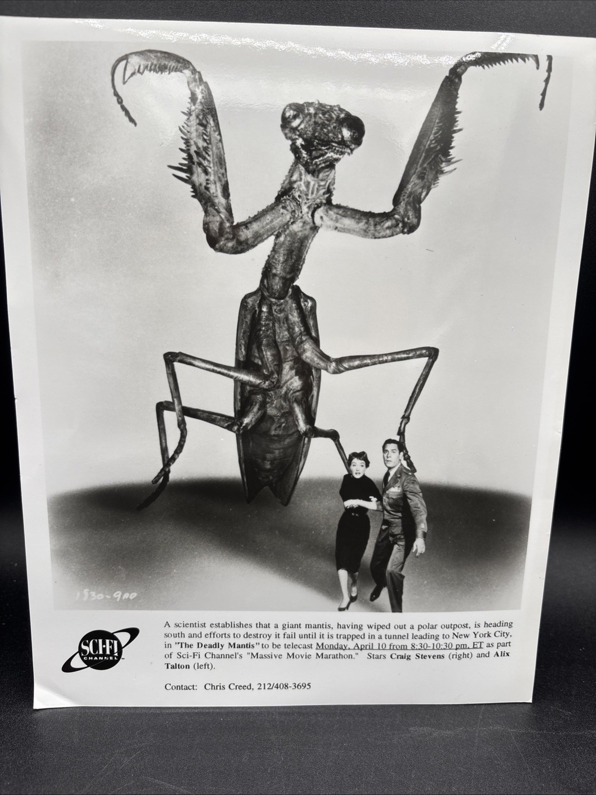 The Deadly Mantis Sci-fi Channel Promo Photo 8 X 10 Horror The Deadly Mantis Sci-fi Channel Promo Photo 8 X 10 Horror
