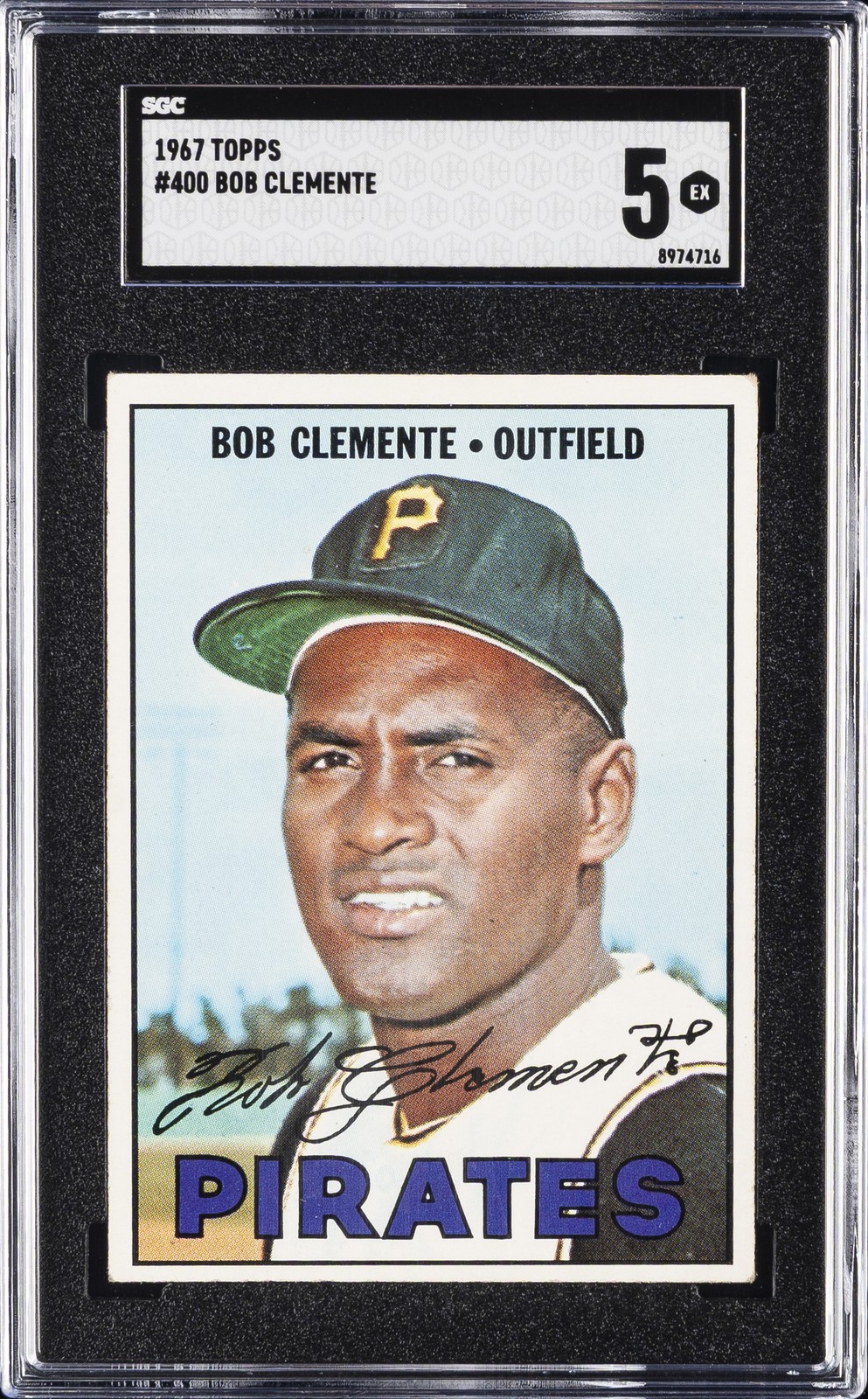1967 TOPPS #400 BOB CLEMENTE SGC 5