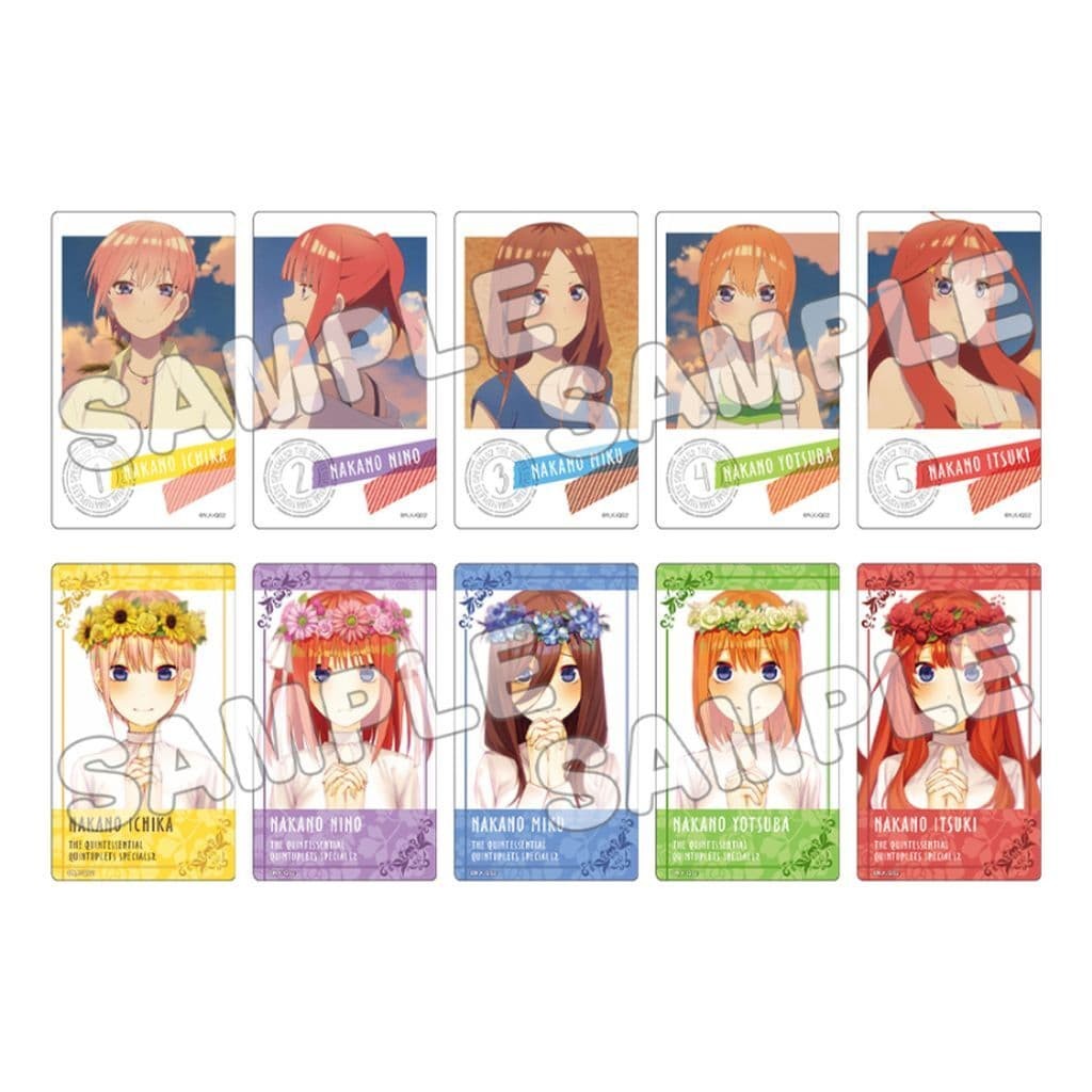 The Quintessential Quintuplets Trading Acrylic Card Set of 10 Japan Used Japan