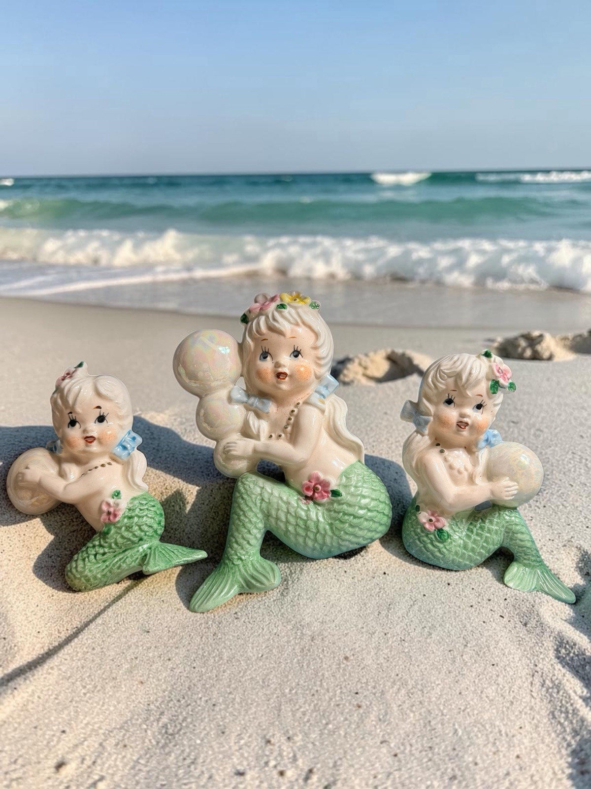 Vintage TILSO Ceramic Mermaid Wall Plaques Figurines SET OF 3 π΄ So Cute π Vintage TILSO Ceramic Mermaid Wall Plaques Figurines SET OF 3 π΄ So Cute π