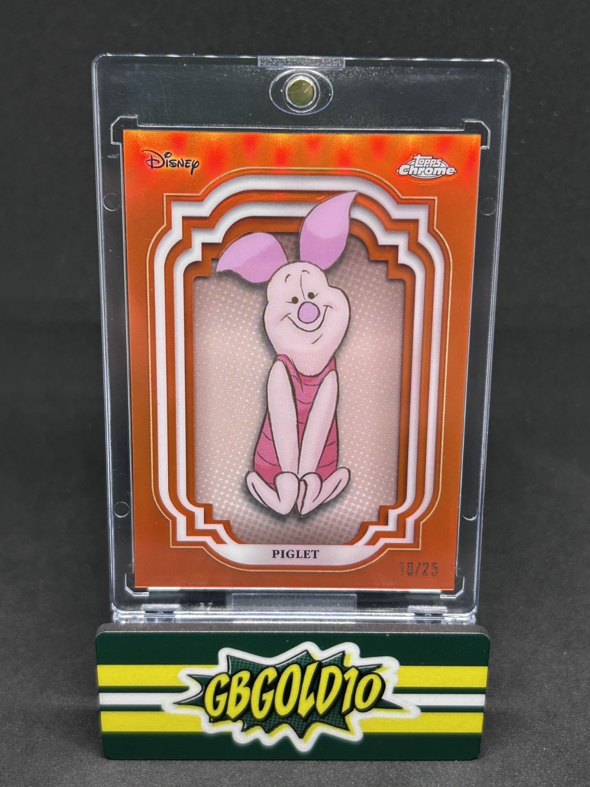 2024 Topps Chrome Disney Piglet #127 Orange Refractor /25