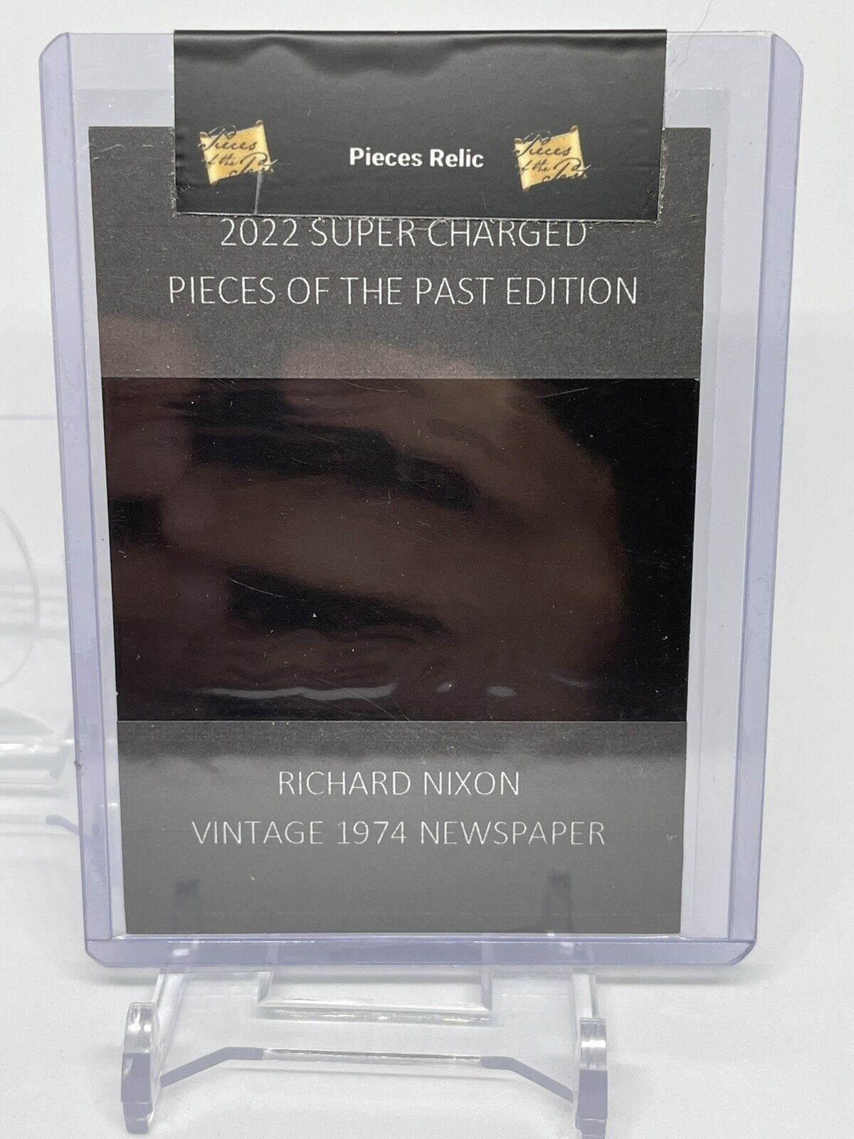 2022 Super Charged Pieces of the Past Richard Nixon Vintage 74 Newspaper 1/1 B67
