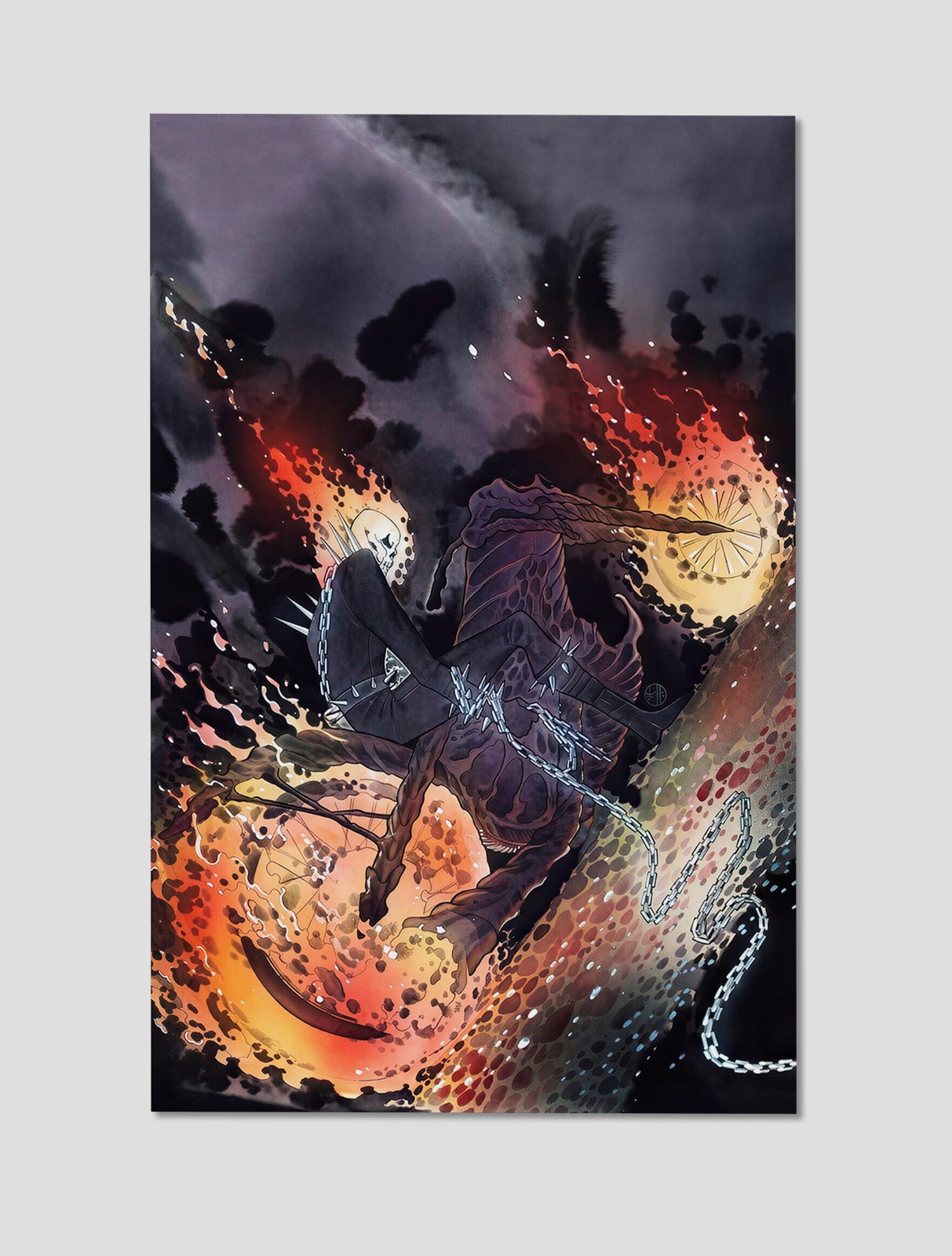Ghost Rider Return of Vengeance Momoko Giclee Print Poster 11x17 Marvel Wall Art
