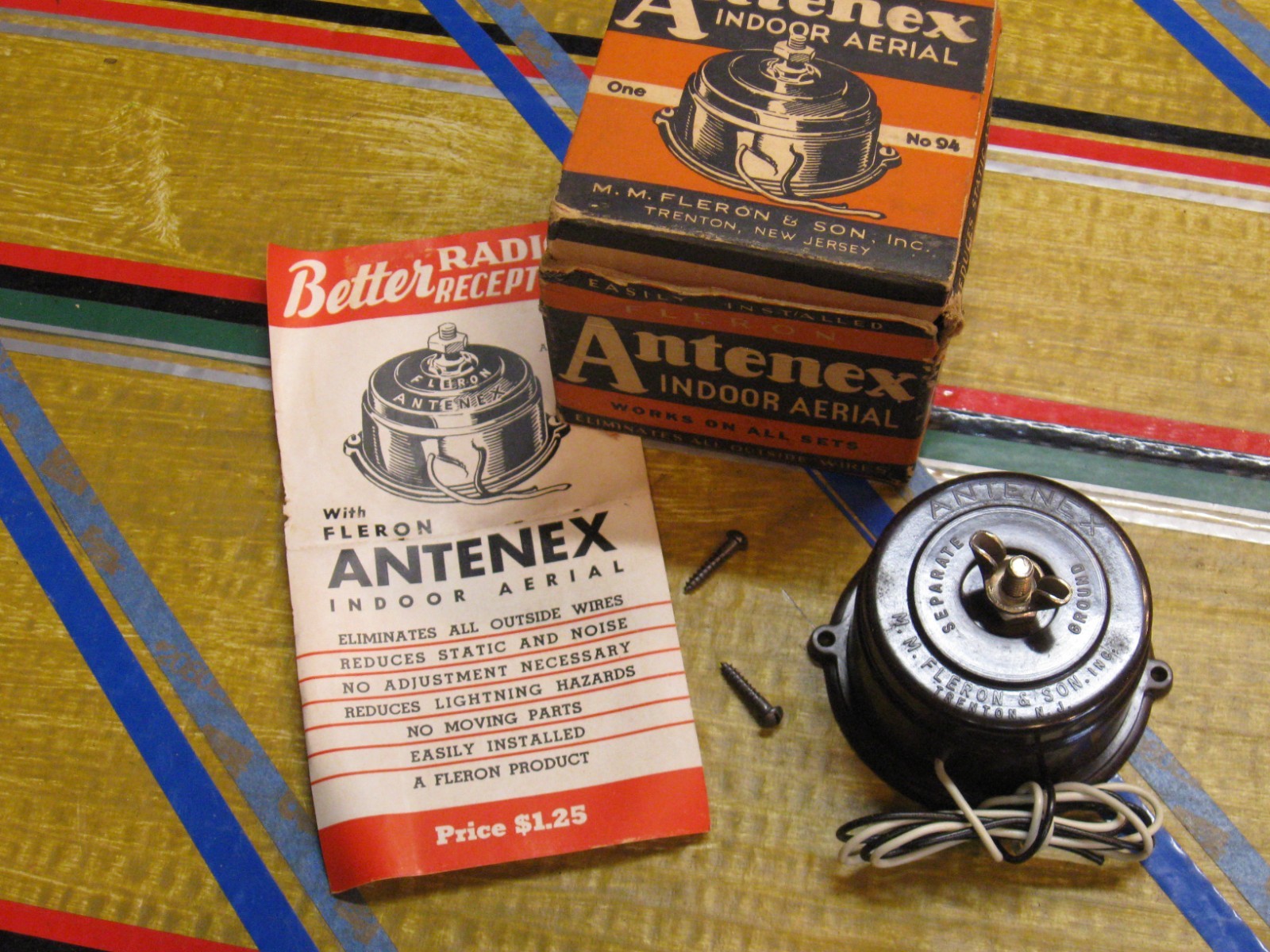 Vintage * ANTENEX AERIAL - after-market unit - HOOK IT UP / GET MORE STATIONS Vintage * ANTENEX AERIAL - after-market unit - HOOK IT UP / GET MORE STATIONS