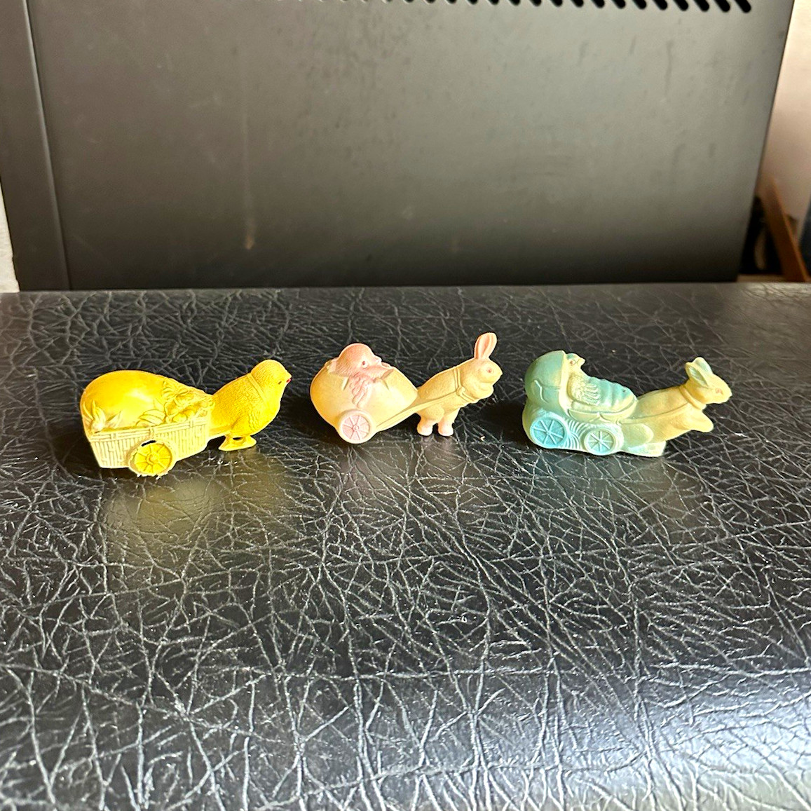 Lot of 3 Antique Celluloid Easter Bunny Easter Chick Toys/Decorations Lot of 3 Antique Celluloid Easter Bunny Easter Chick Toys/Decorations