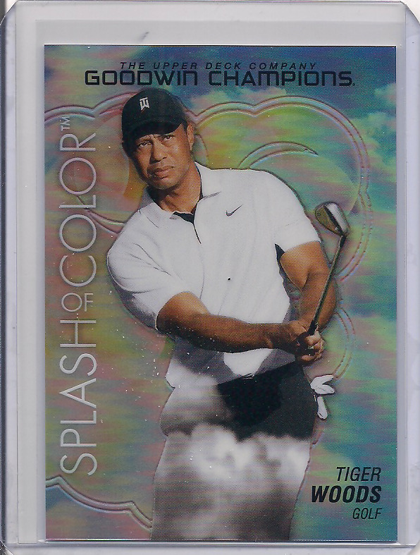 2023 Goodwin Champions #SCP-77 Tiger Woods Splash of Color Sky 53/99