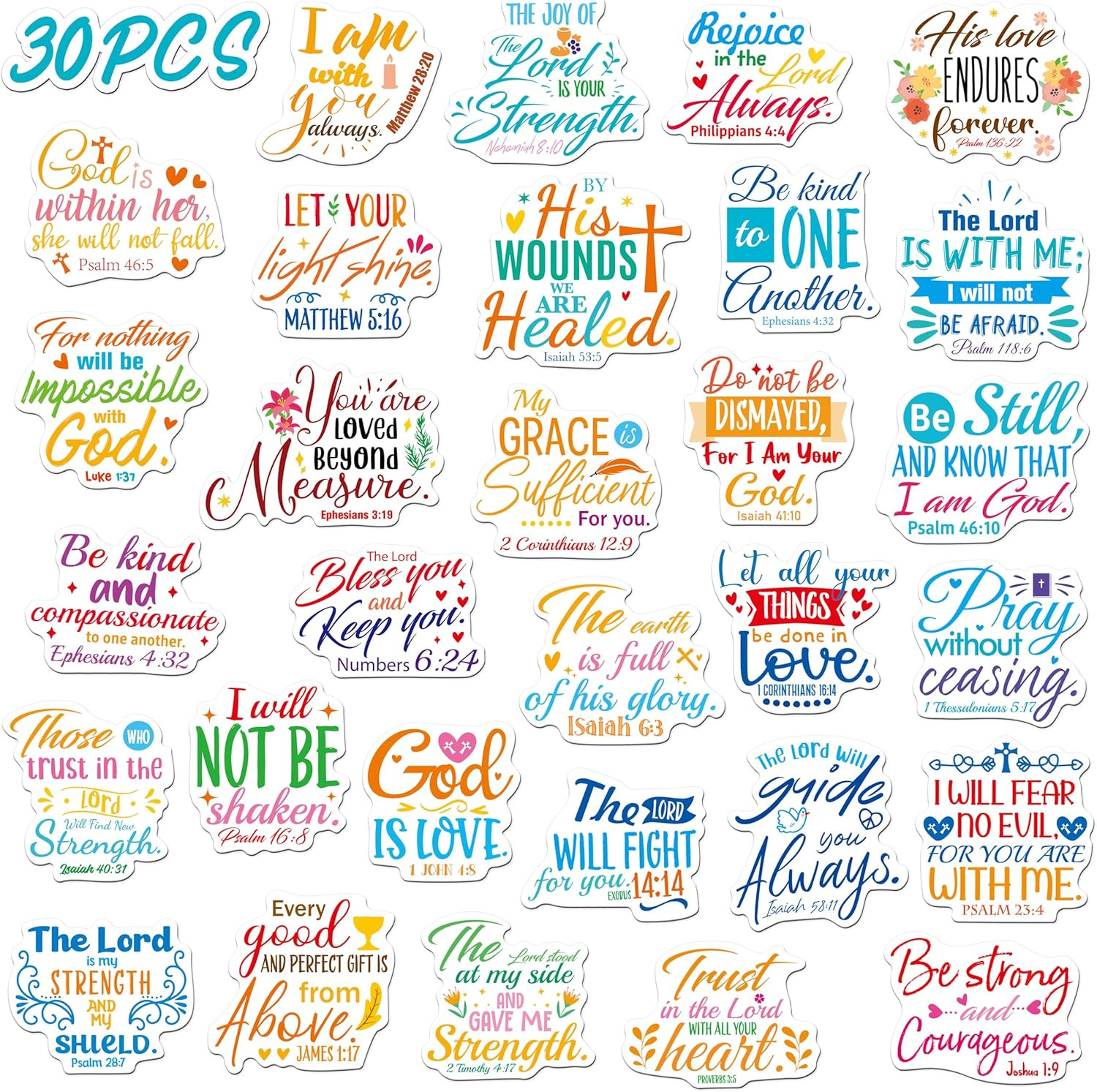 30PCS Bible Verse Fridge Magnets, Inspirational Bible Verse Refrigerator Magneti 30PCS Bible Verse Fridge Magnets, Inspirational Bible Verse Refrigerator Magneti