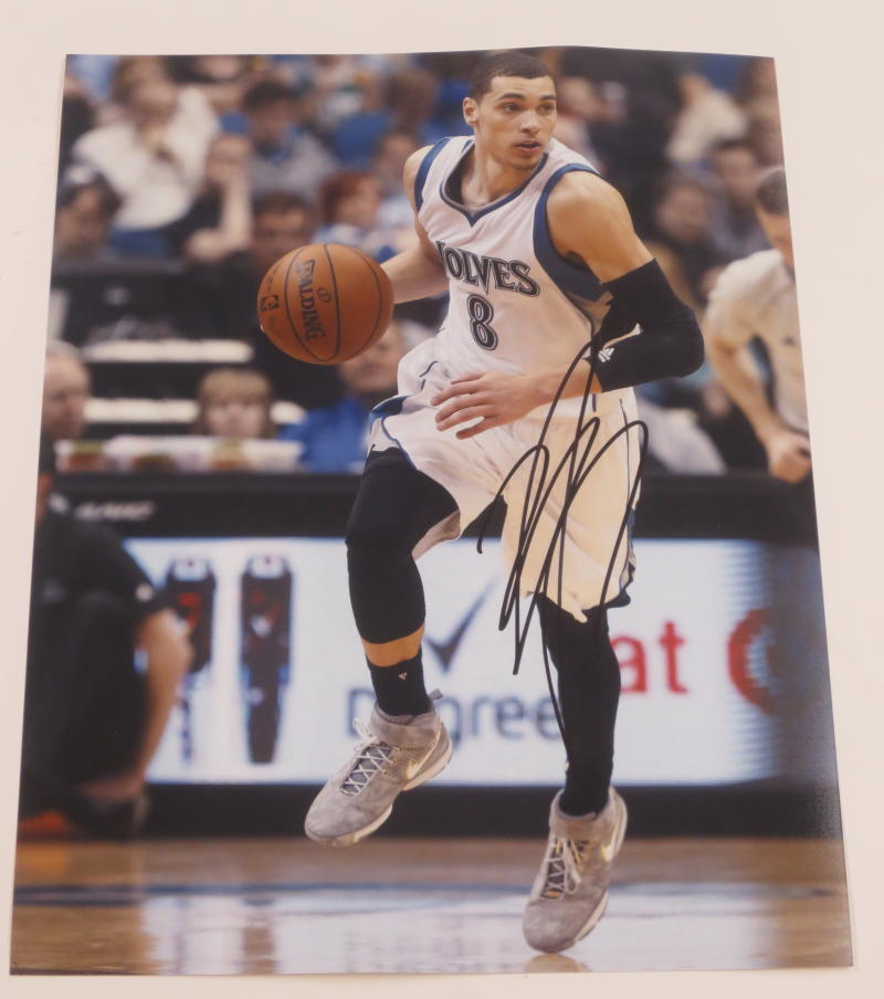 ZACH LAVINE SIGNED 11X14 PHOTO AUTOGRAPH SLAM DUNK CONEST TIMBERWOLVES COA B