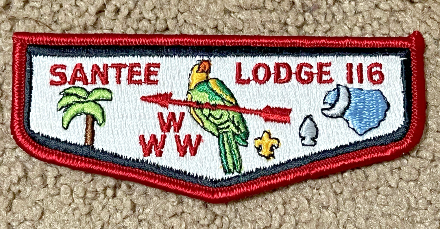 Santee Lodge 116 S10 OA Flap Pee Dee Area South Carolina Boy Scout Patch