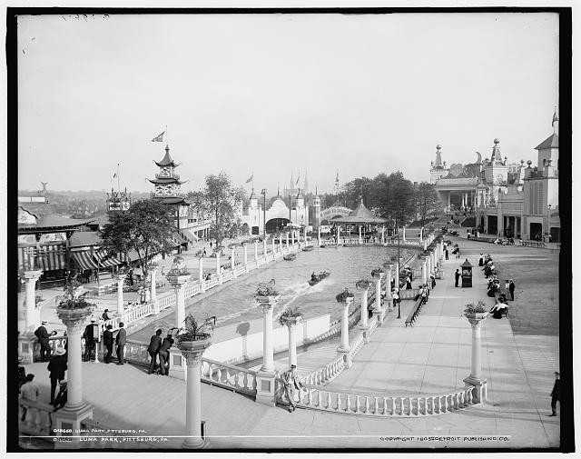 Photo:Pittsburgh Pennsylvania Luna Park Amusement Park c1905