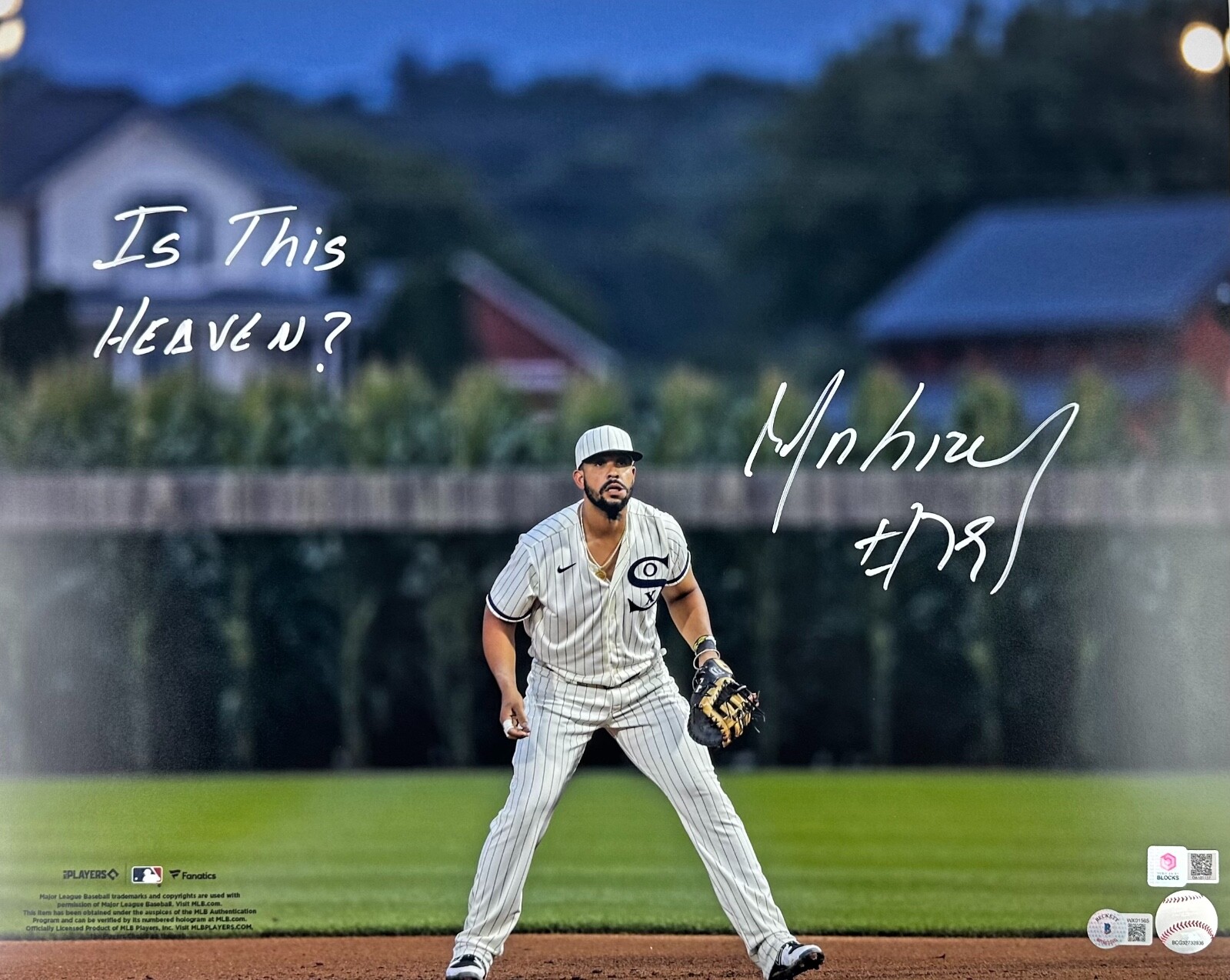 Jose Abreu Chicago WhiteSox Signed Autograph 16x20 Field Dreams Heaven Photo COA Jose Abreu Chicago WhiteSox Signed Autograph 16x20 Field Dreams Heaven Photo COA