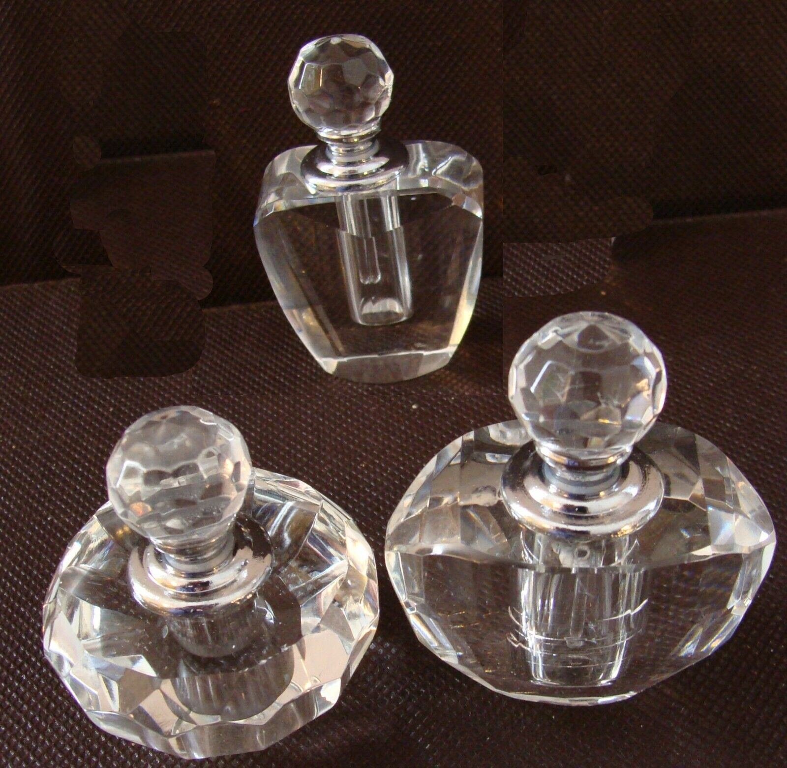 3 Vintage Designs, Glass Perfume Bottle, 3\