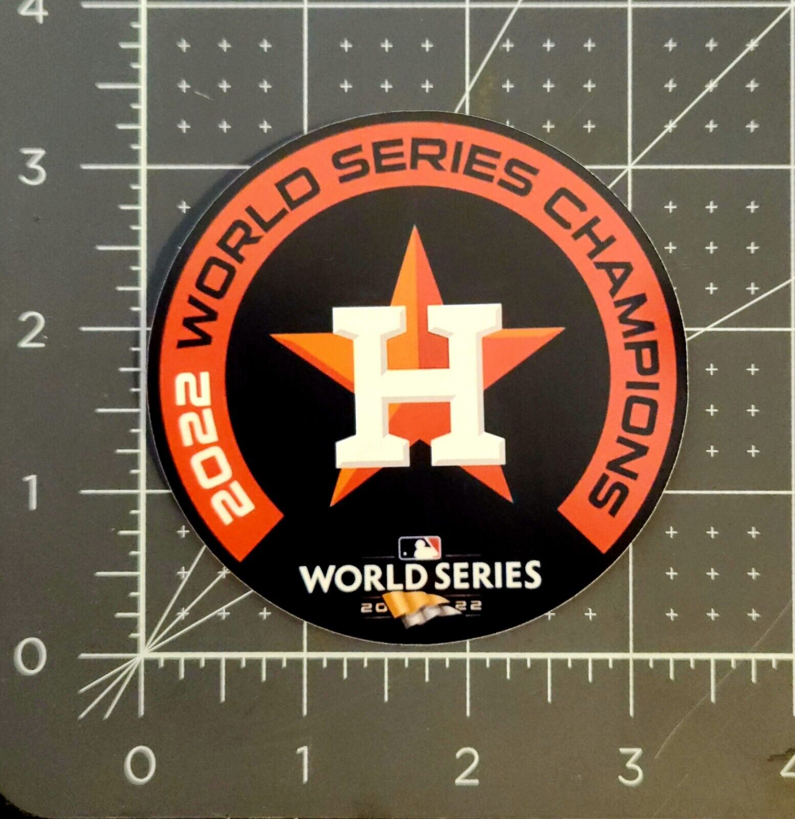 Houston Astros World Series Champions 2022 Vinyl Sticker Round A