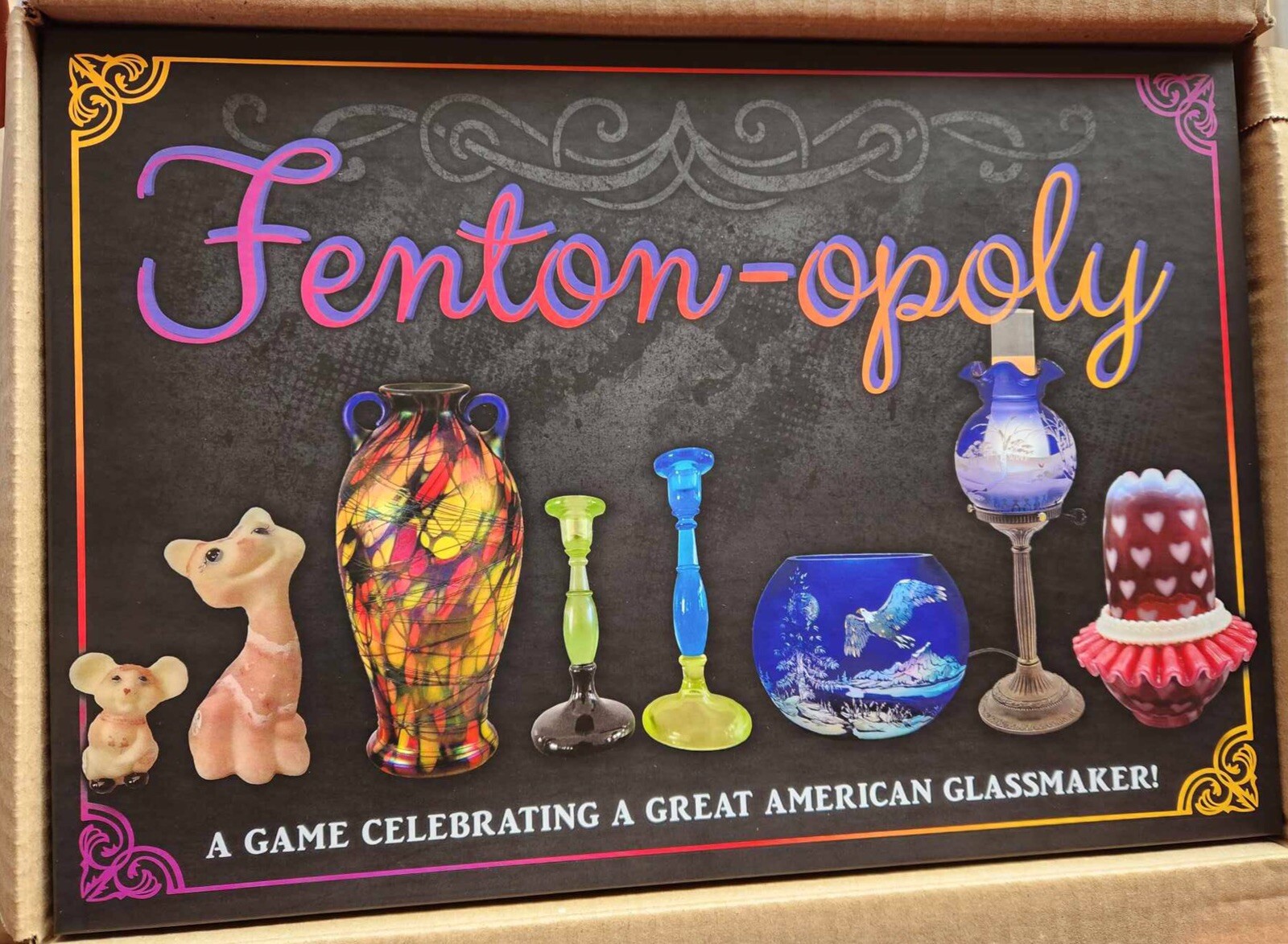 Fun New Fenton Art Glass Fenton-opoly Game Hardman, Fetty, Stowasser, & Barber Fun New Fenton Art Glass Fenton-opoly Game Hardman, Fetty, Stowasser, & Barber