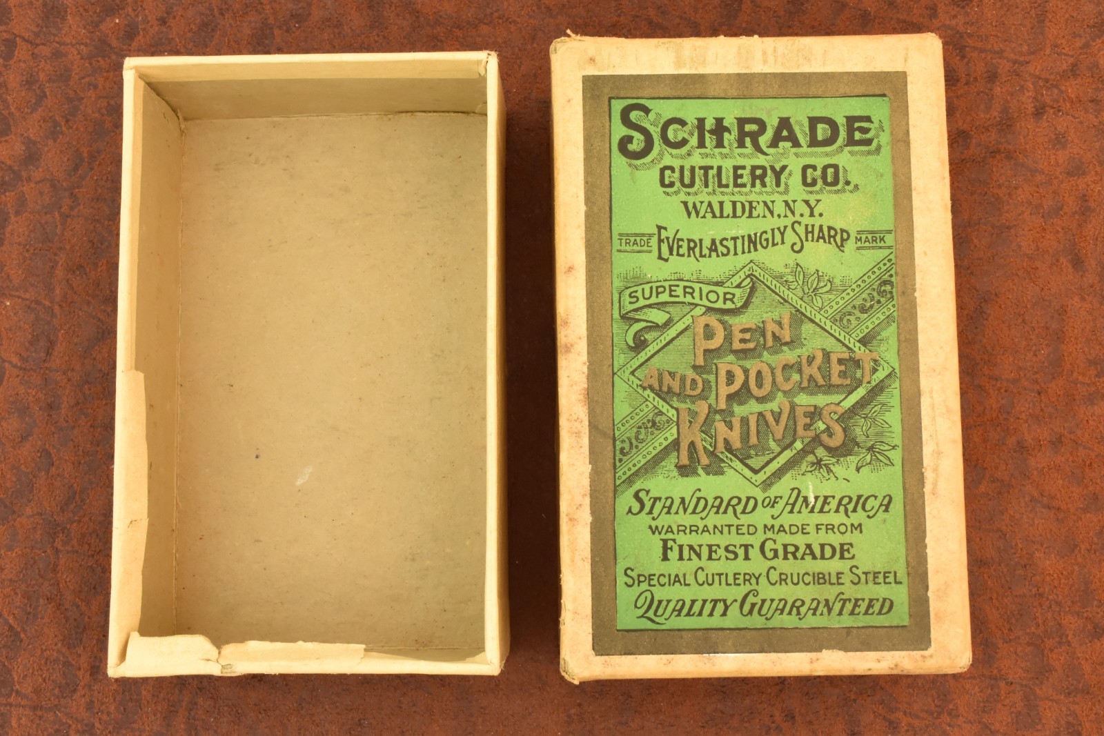 VINTAGE BOX ONLY NO KNIFE SCHRADE CUT CO WALDEN KNIFE EVERLASTINGLY SHARP (37396 VINTAGE BOX ONLY NO KNIFE SCHRADE CUT CO WALDEN KNIFE EVERLASTINGLY SHARP (37396