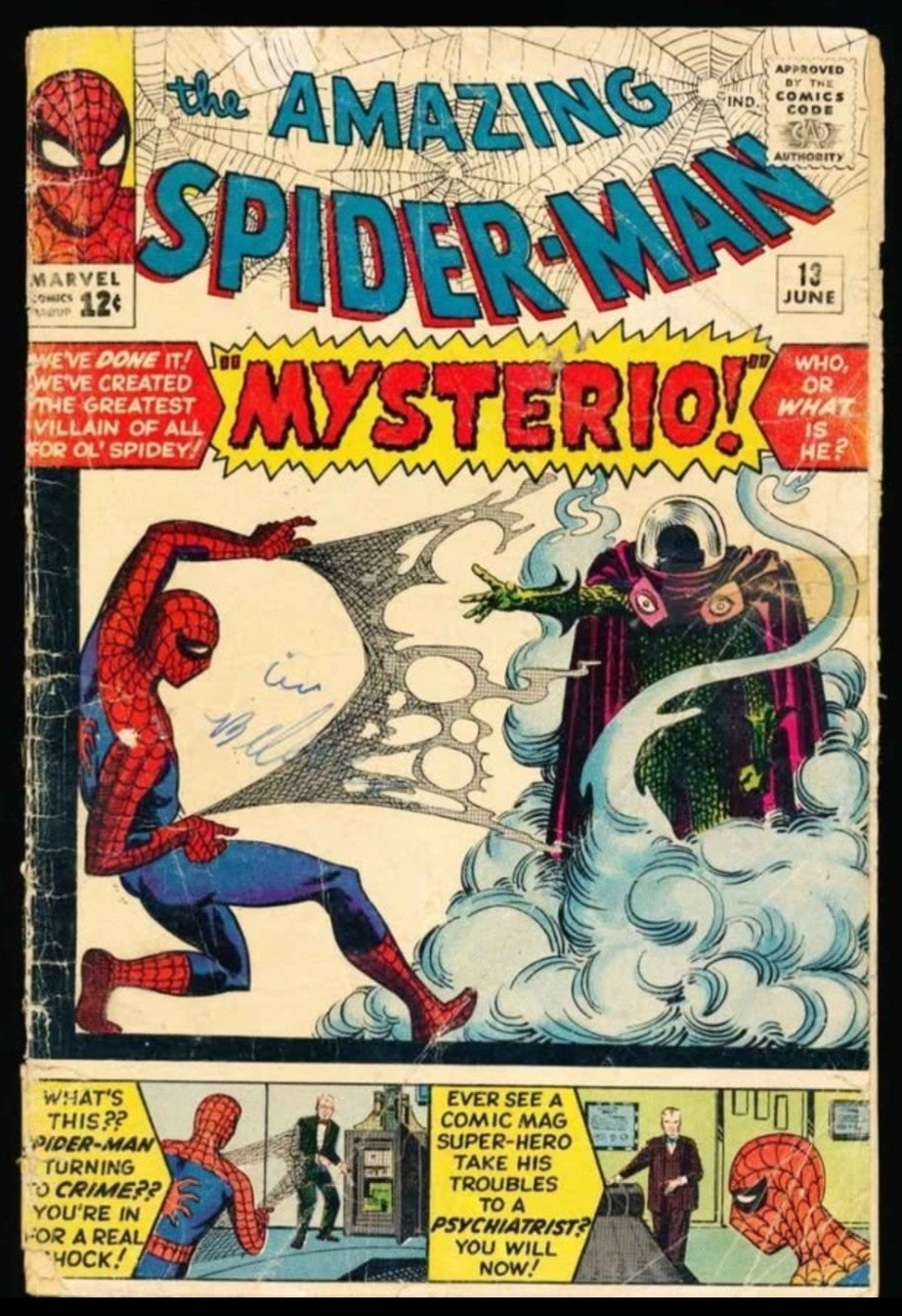 1964 Amazing Spider-Man 13 1ST APP OF MYSTERIO COMPLETE NICE APPEAL 1964 Amazing Spider-Man 13 1ST APP OF MYSTERIO COMPLETE NICE APPEAL