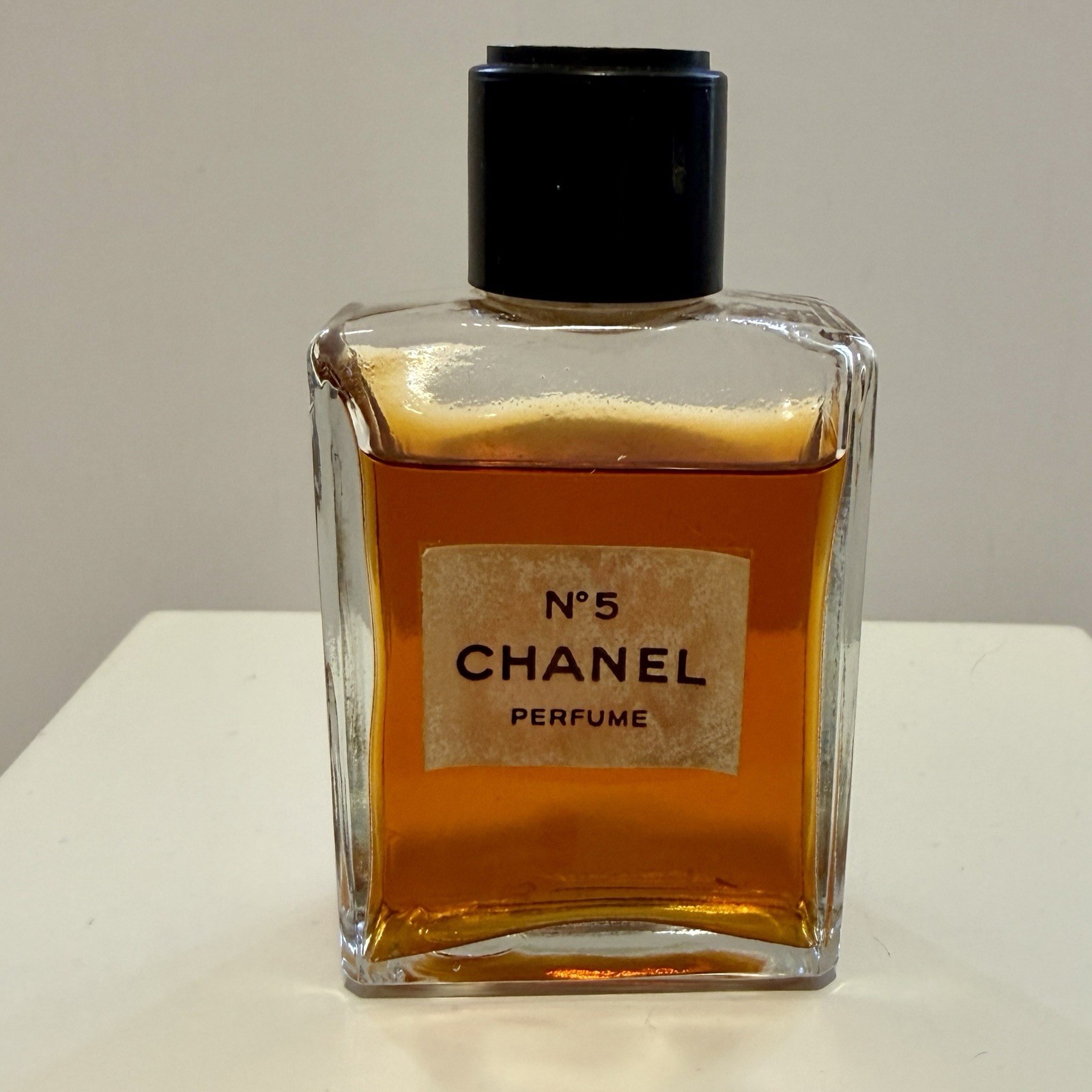 Vintage Chanel No 5 Pure Parfume 2 oz Splash Bottle White Label New Vintage Chanel No 5 Pure Parfume 2 oz Splash Bottle White Label New