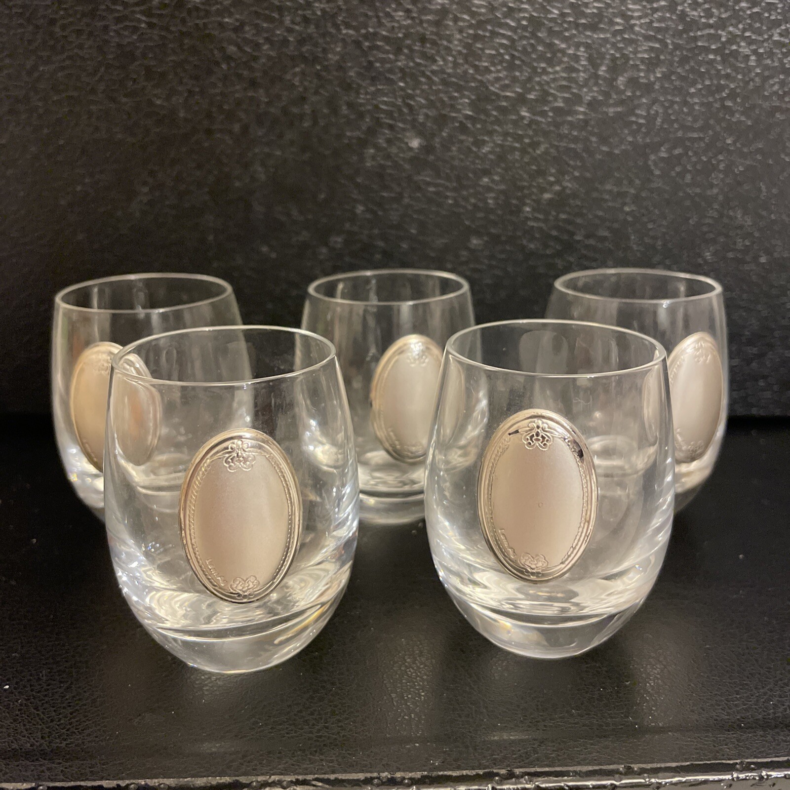 Lam .Ag Giftware Shot Glass with Sterling Silver Logo 5pice Lam .Ag Giftware Shot Glass with Sterling Silver Logo 5pice