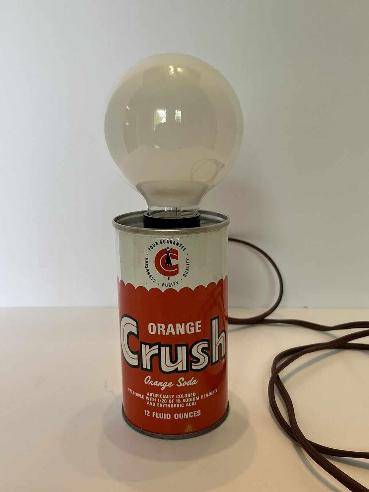 Vintage Orange Crush collectable light late 1960\'s very good condition 
