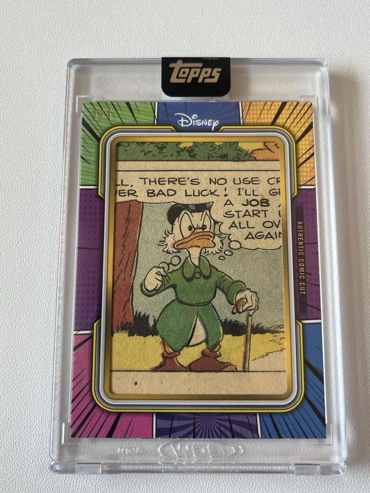 2025 Topps Minted Disney Scrooge McDuck Comic Cut 1/1 Case Hit π₯ π₯ π¦ π₯ π₯ 2025 Topps Minted Disney Scrooge McDuck Comic Cut 1/1 Case Hit π₯ π₯ π¦ π₯ π₯