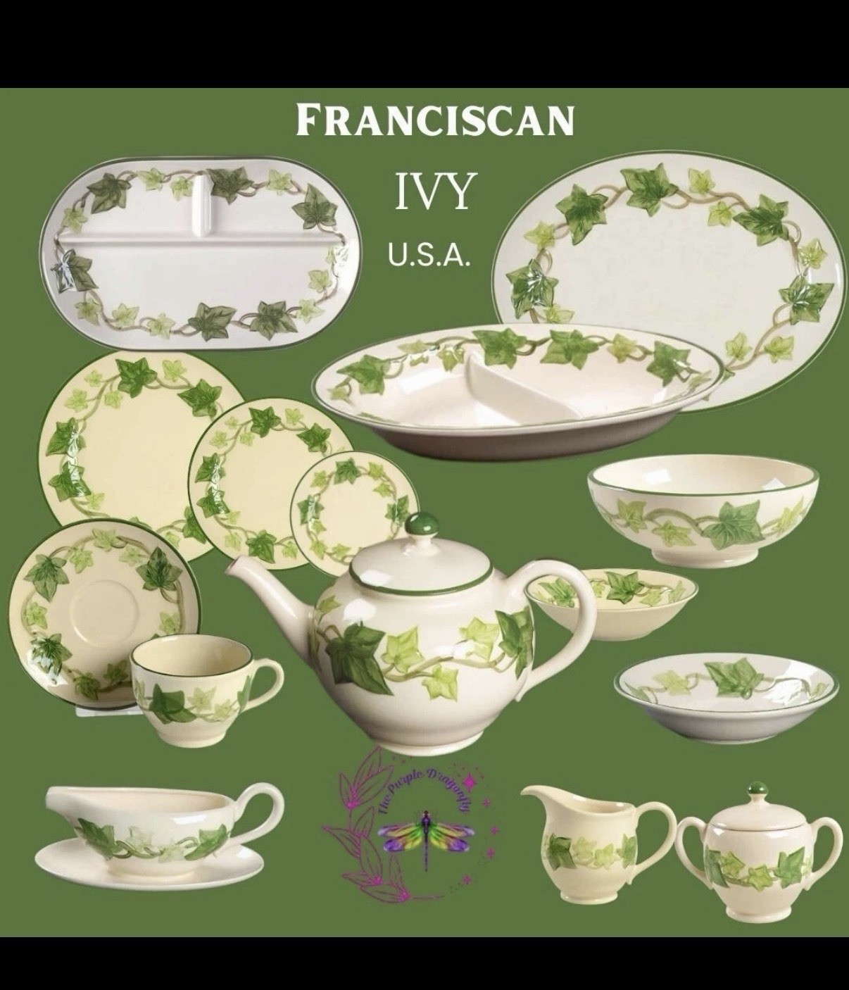 Franciscan Ivy Dishes That Are The Same Dishes That Were Used On The Show. I Lov Franciscan Ivy Dishes That Are The Same Dishes That Were Used On The Show. I Lov
