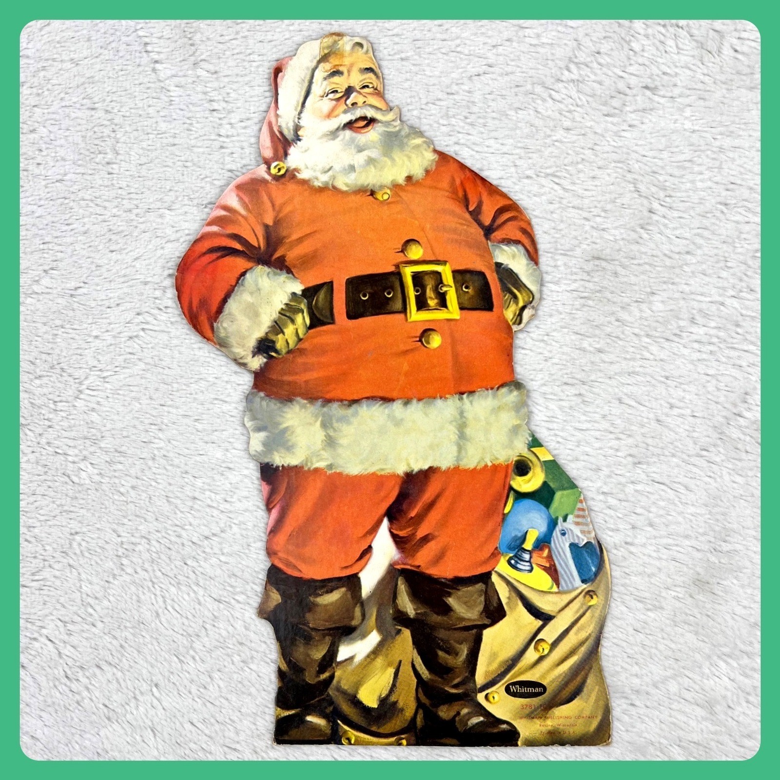 1950s Whitman Vintage Santa Claus Sign 13\