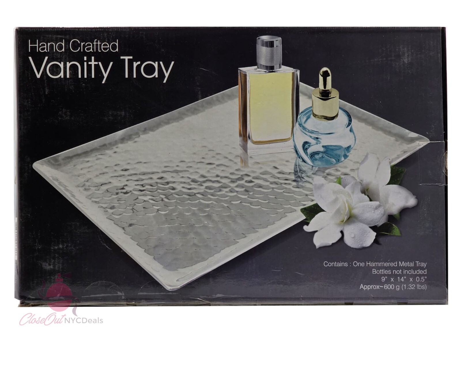  Dresser Vanity Metal Tray Perfume Holder -   9\'\'X14\'\' X 0.5\'\'