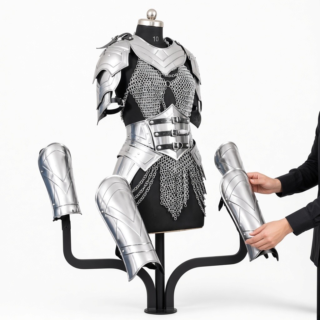 Women's Medieval Knight Armor Set: Steel Cuirass Cosplay bikini armor