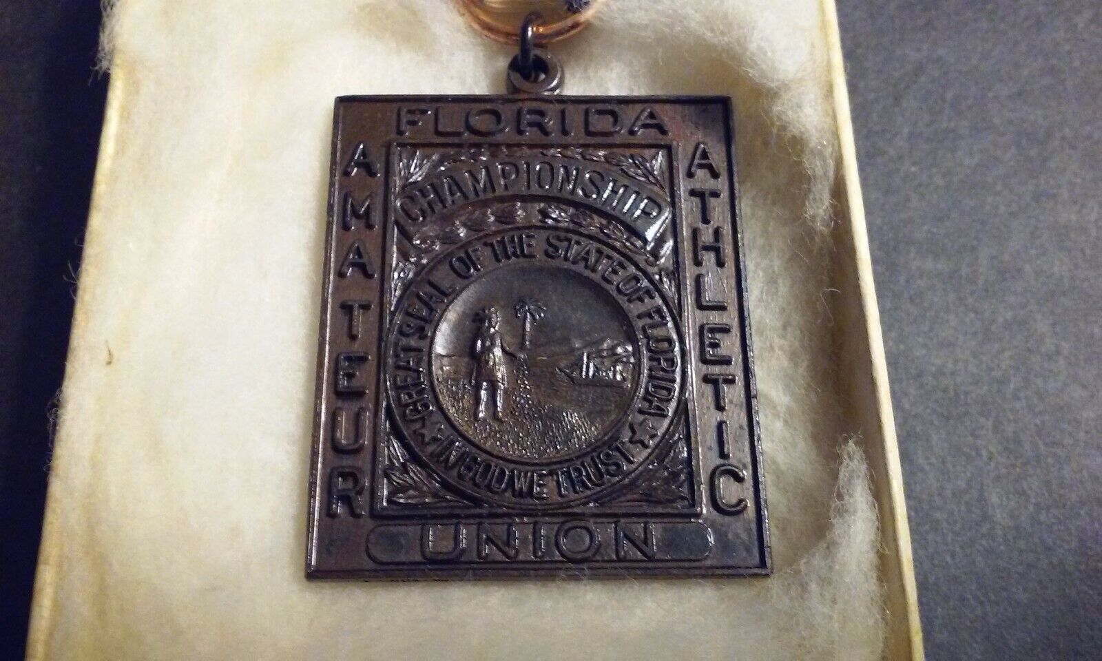 1951 Bronze Sports Medal Florida Amateur Athletic Union Miami Championship Track
