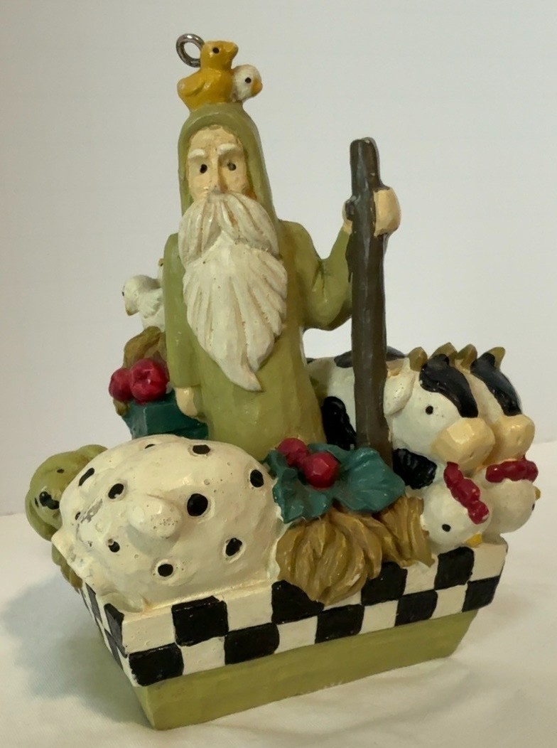 Vintage Noah's Ark Ornament Figurine Folk Art Farm Animals Resin Primative Decor Vintage Noah's Ark Ornament Figurine Folk Art Farm Animals Resin Primative Decor