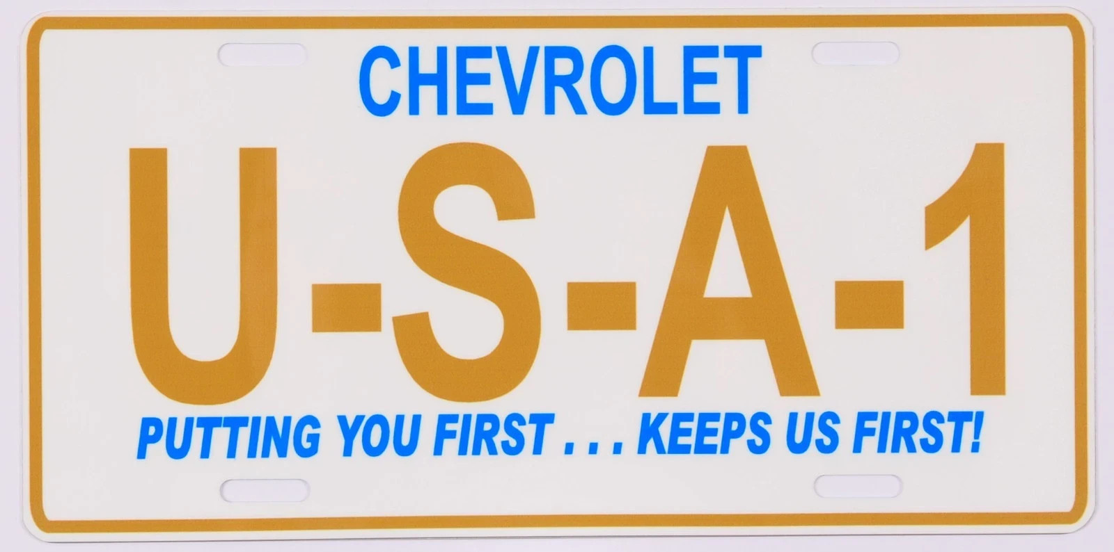 1960's Chevrolet USA - 1 replica License plate 1960's Chevrolet USA - 1 replica License plate