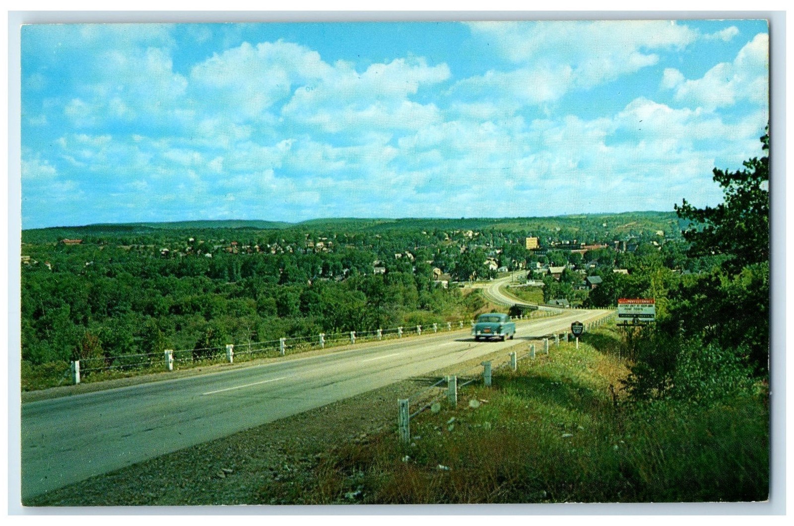 c1950\'s Punxsutawney Pennsylvania Intersection Of US 119 & State Rt. 36 Postcard c1950\'s Punxsutawney Pennsylvania Intersection Of US 119 & State Rt. 36 Postcard