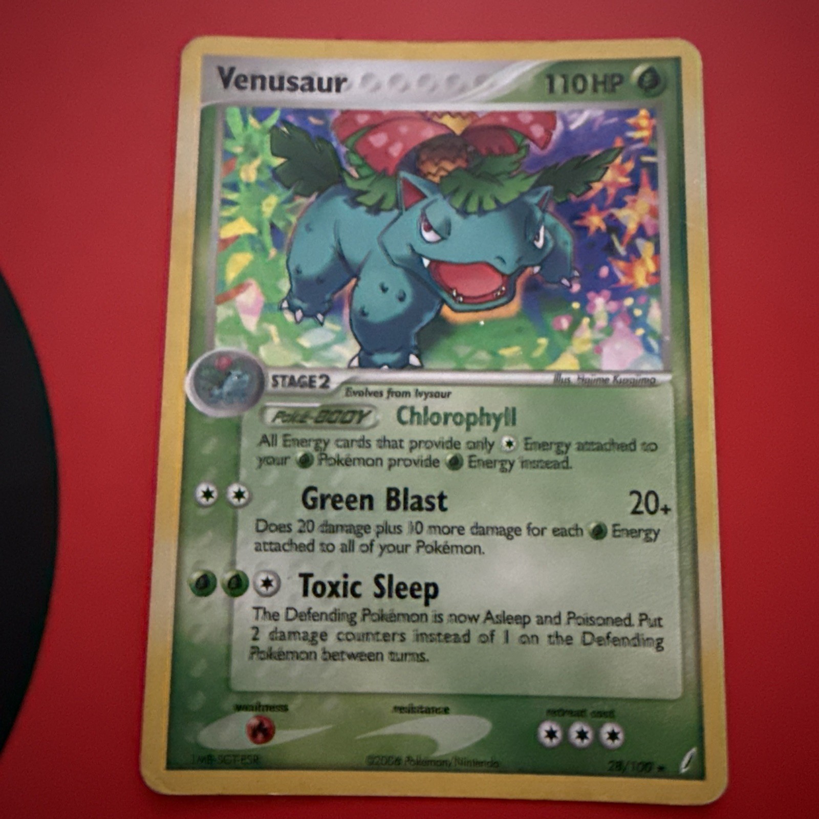 Venusaur  28/100 - 2006 - Pokemon TCG - Crystal Guardians - Holo Rare Card