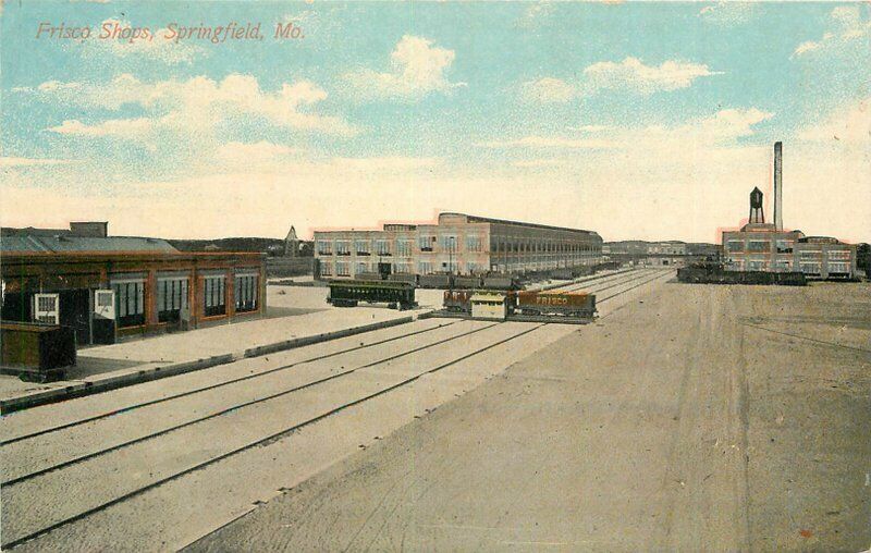 C-1910 Frisco Shops Springfield Missouri Rotograph #3913 Postcard 20-11522