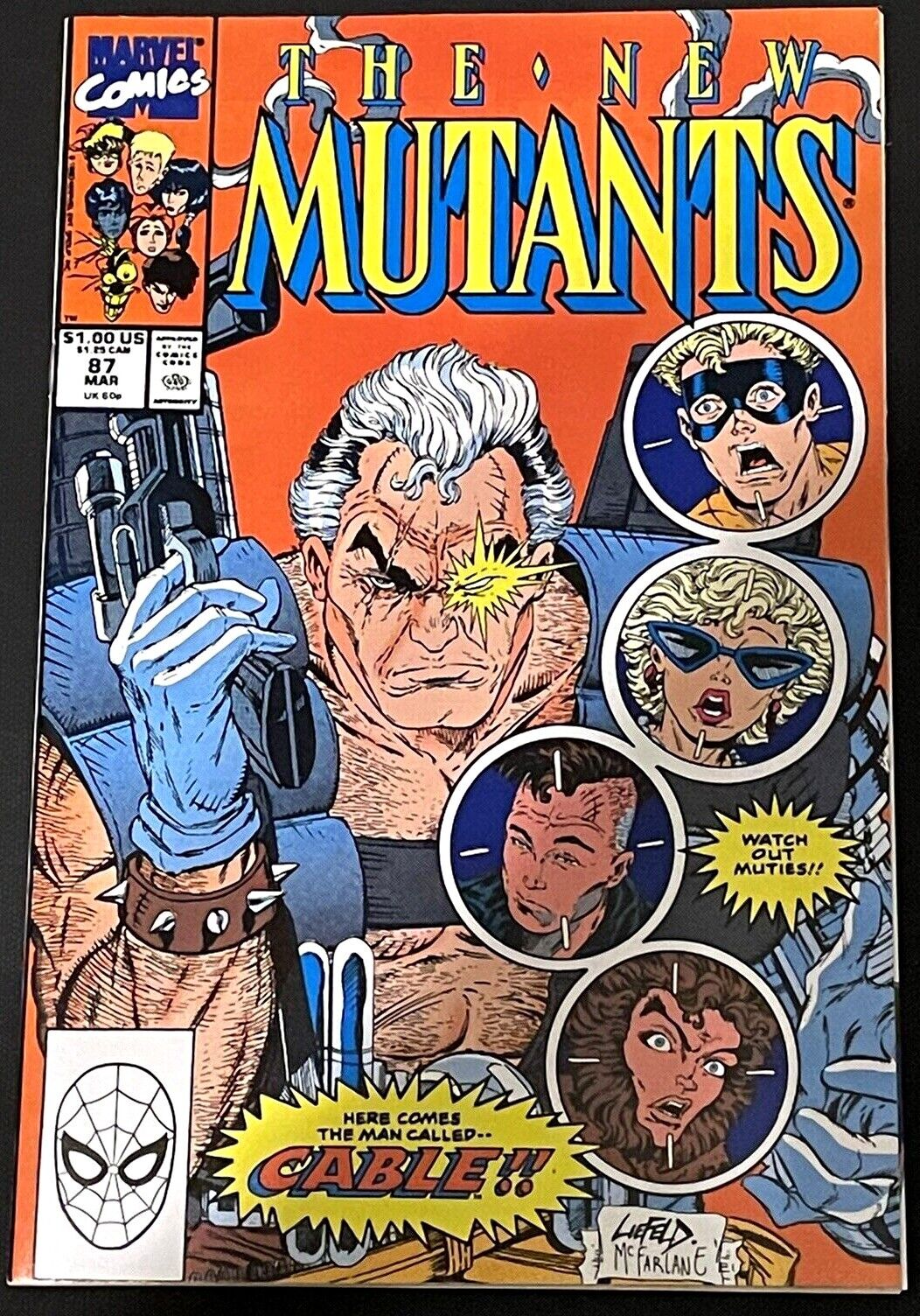 The New Mutants 87 Mar 1990 Cable Marvel Comics