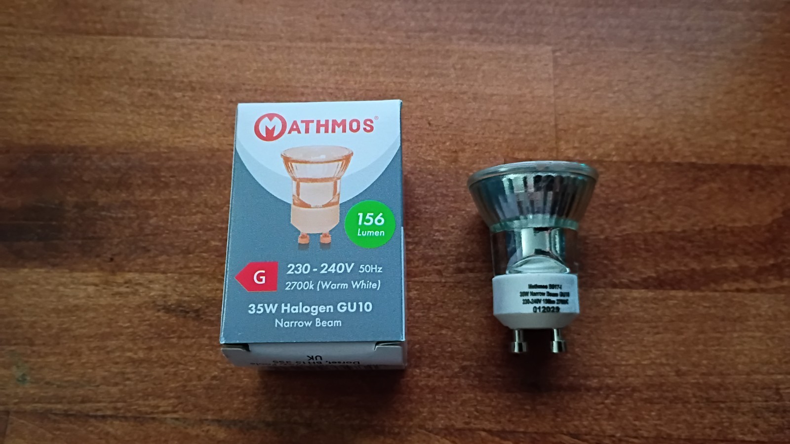 Mathmos GU10 35W Full Astro / Baby Halogen Bulb 50 Hz 2700k warm white narrow Mathmos GU10 35W Full Astro / Baby Halogen Bulb 50 Hz 2700k warm white narrow