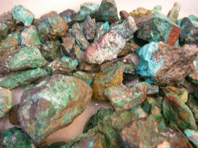 Chrysocolla mine rough Arizona 1-3 inch 5 pound lots