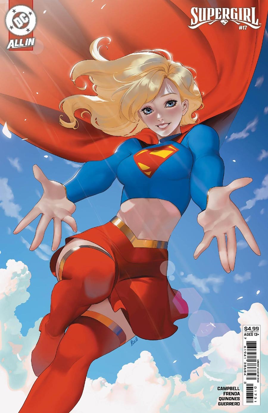 SUPERGIRL #17 NM CVR C R1C0 CARD STOCK VAR (KINGDOM OF ZOD) DC COMICS