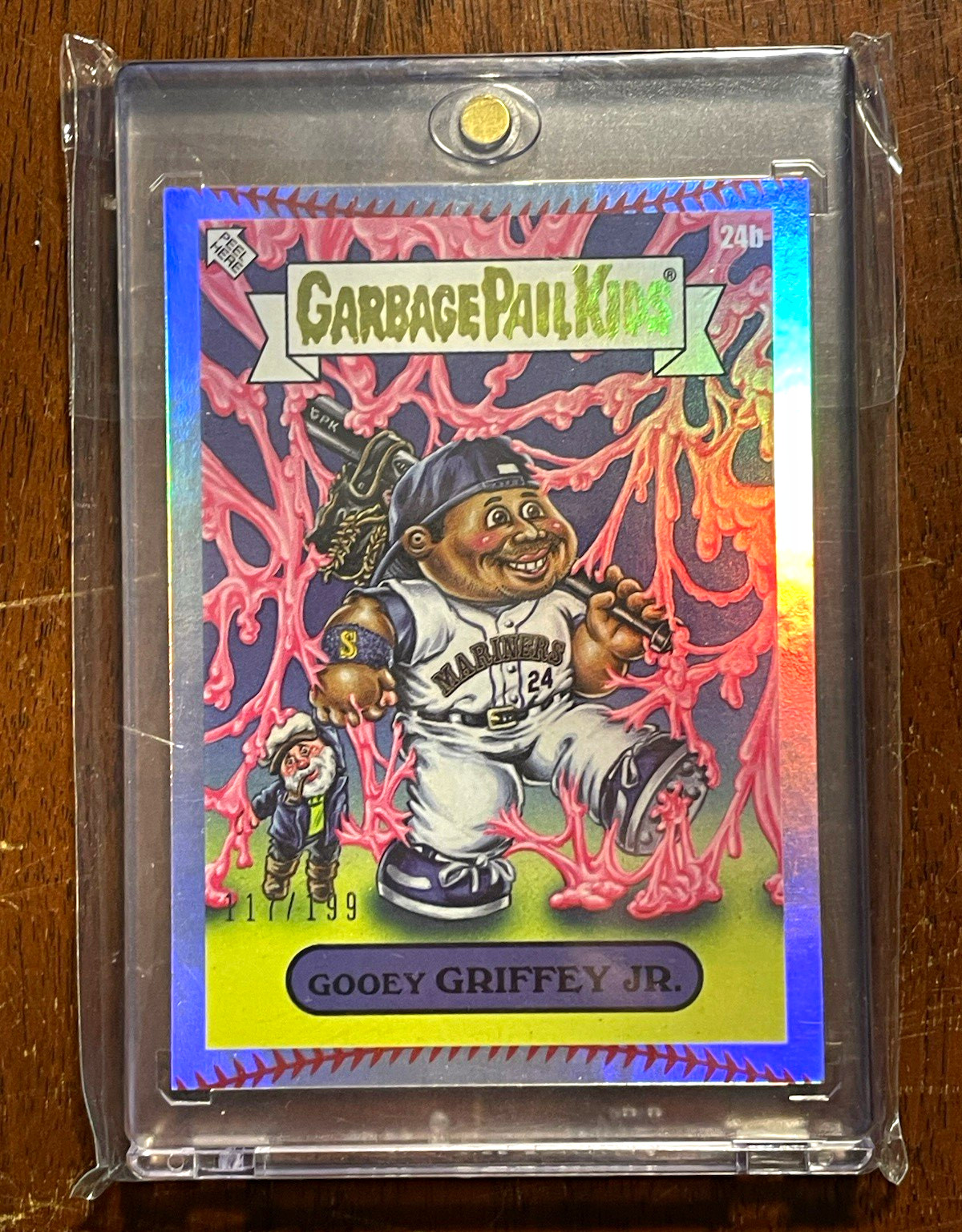 2020 Topps Garbage Pail Kids 24b Goofy Griffey Jr. 117/199 Serial Numbered