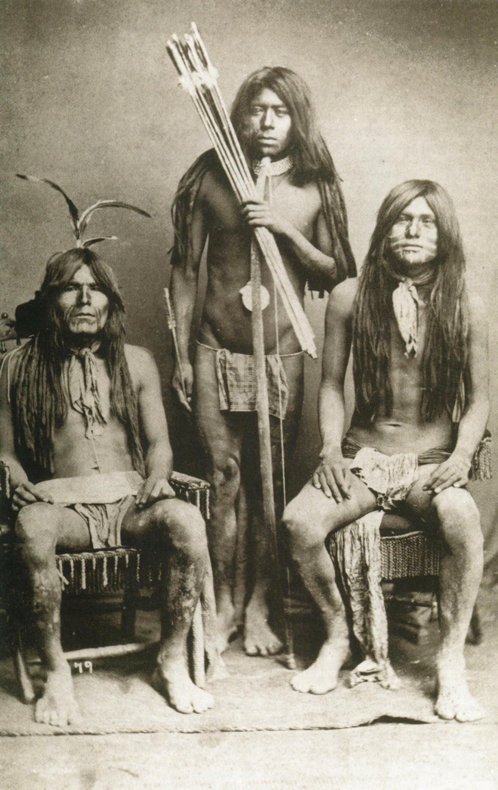 COMANCHES, c.1873 Three Comanche Native Americans, Historical Photo 8.5x11 COMANCHES, c.1873 Three Comanche Native Americans, Historical Photo 8.5x11