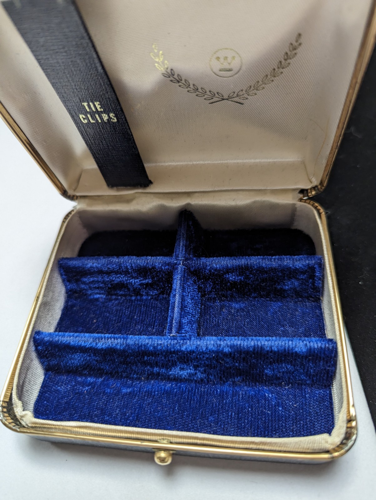 Westinghouse Royal Blue Jewelry Box Vintage