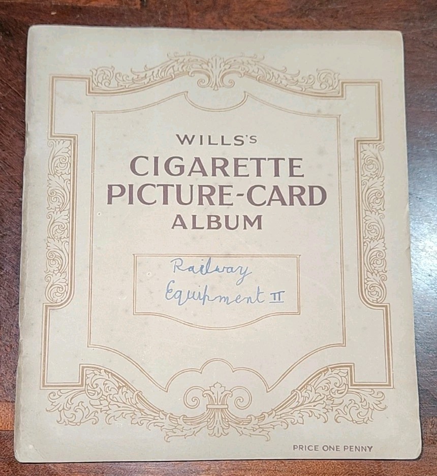 W. D. & H. O. Wills 1930s Cigarette Card Album Railway Equip.Complete Set Of 50 W. D. & H. O. Wills 1930s Cigarette Card Album Railway Equip.Complete Set Of 50