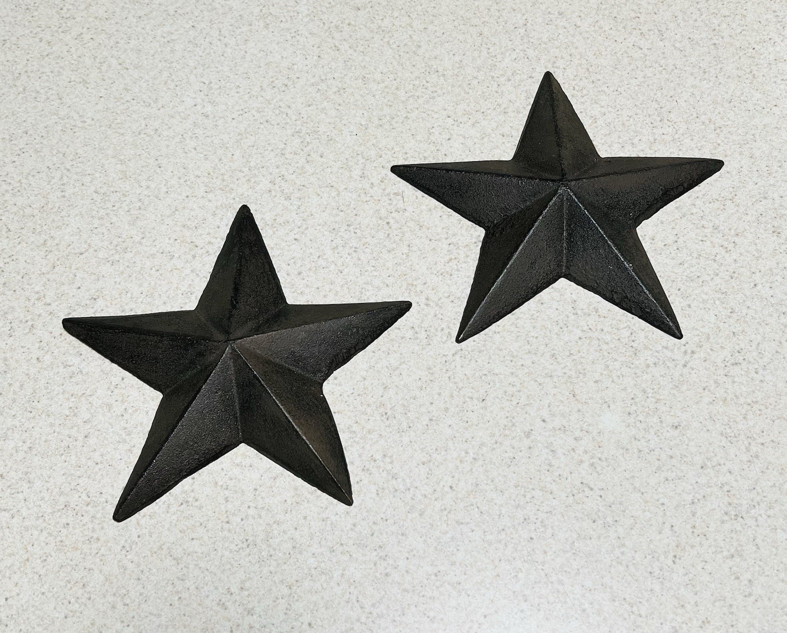 2 Cast Iron Metal 5 Point Star Wall Art 7 1/2” Rustic Home Decor 2 Cast Iron Metal 5 Point Star Wall Art 7 1/2” Rustic Home Decor