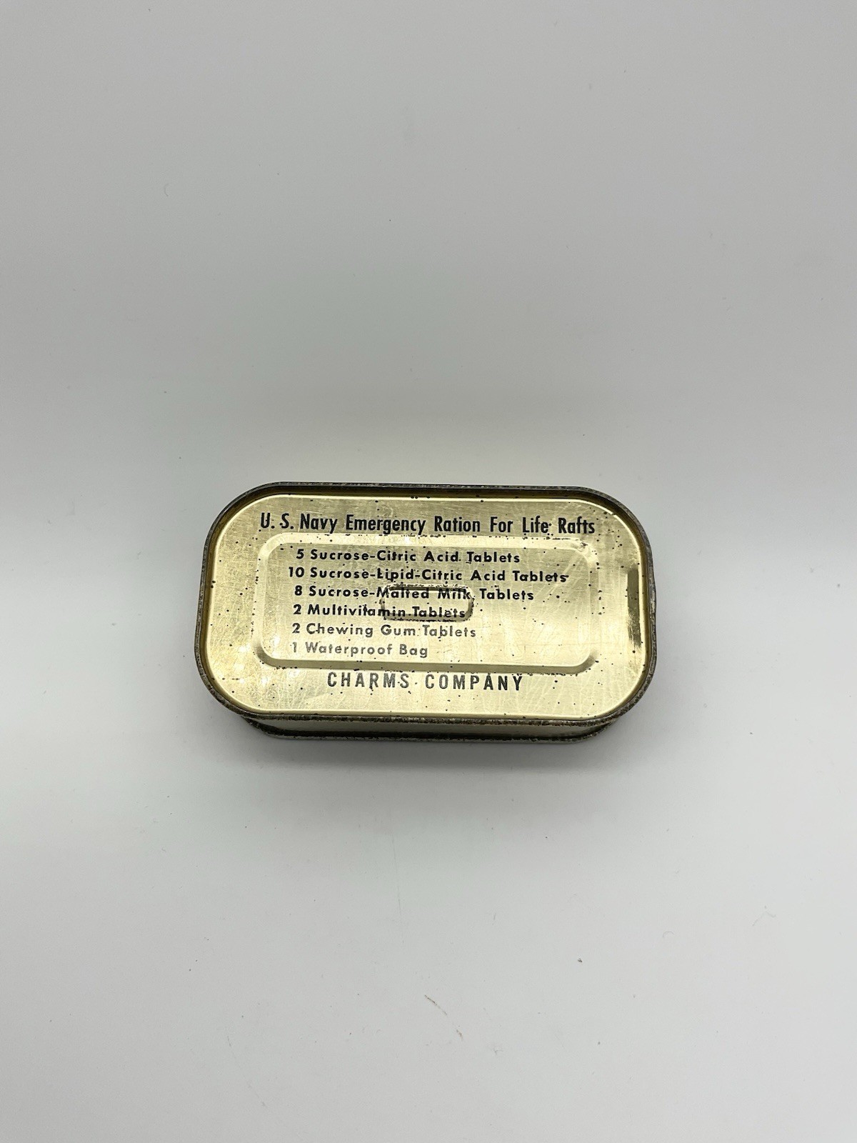 Vintage Charms Company U.S. Navy Emergency Ration for Life Rafts NOSS1 Vintage Charms Company U.S. Navy Emergency Ration for Life Rafts NOSS1
